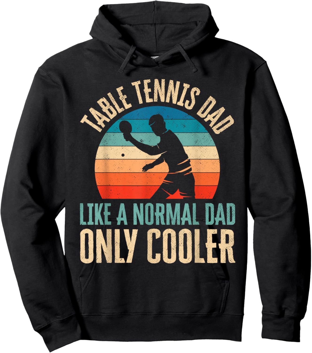 Table Tennis Dad Ping Pong Player Father's Day Gift Hoodie - Hoodie | Black