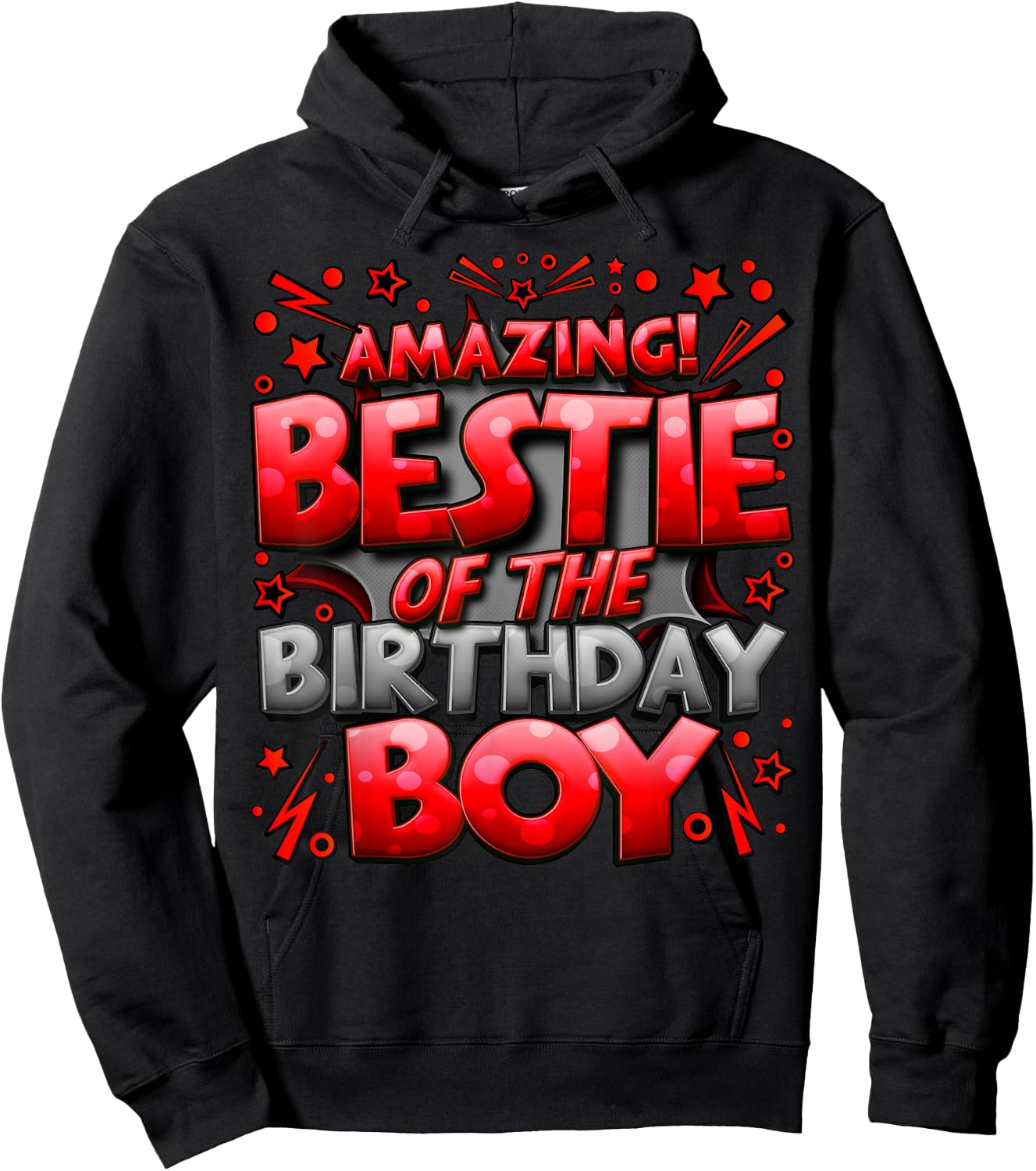 Best Friend of the Birthday Boy Matching Family Bestie Hoodie - Hoodie | Black