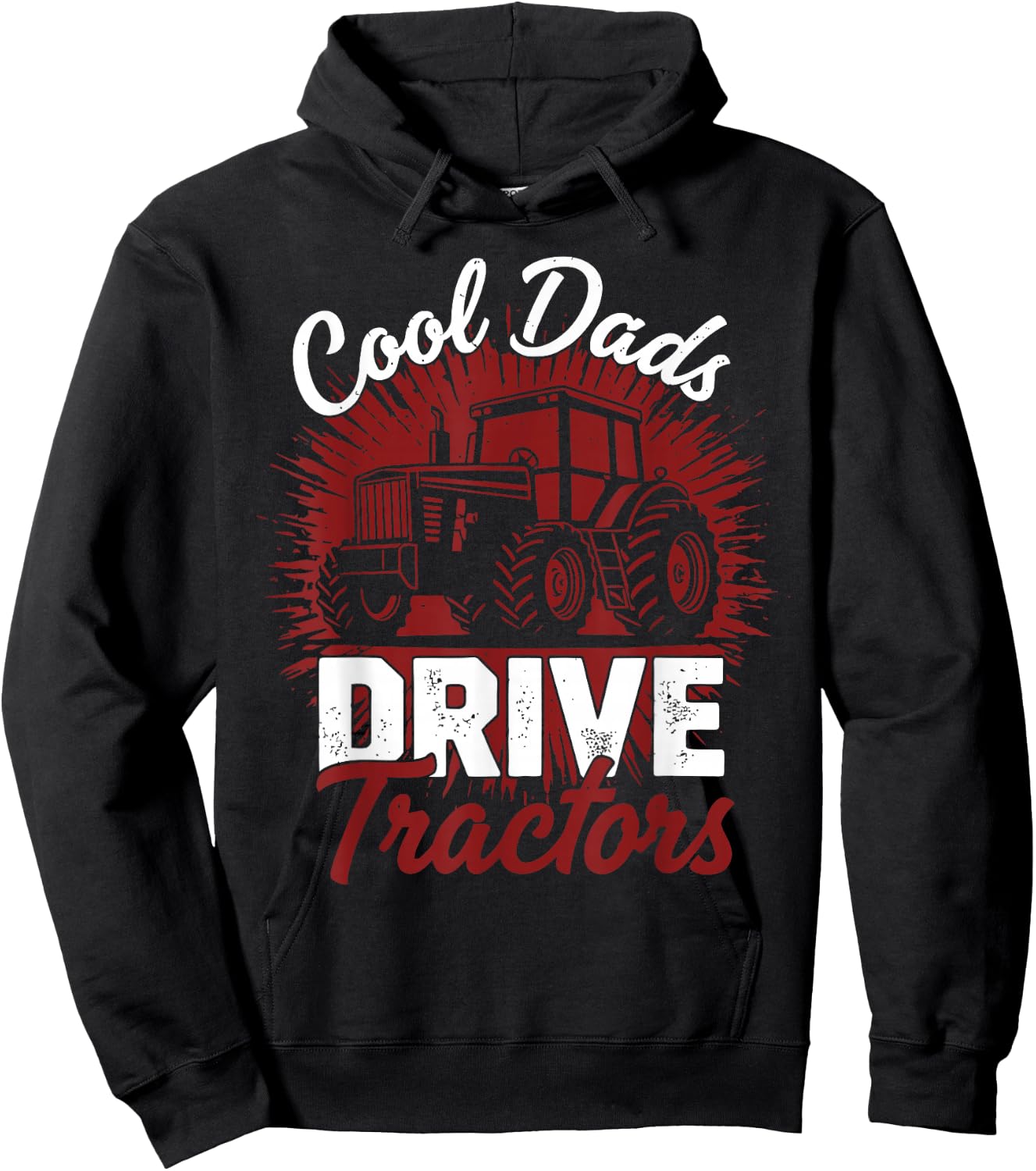 Cool Dads Drive Tractors Dad Farming Father's Day Hoodie - Hoodie | Black