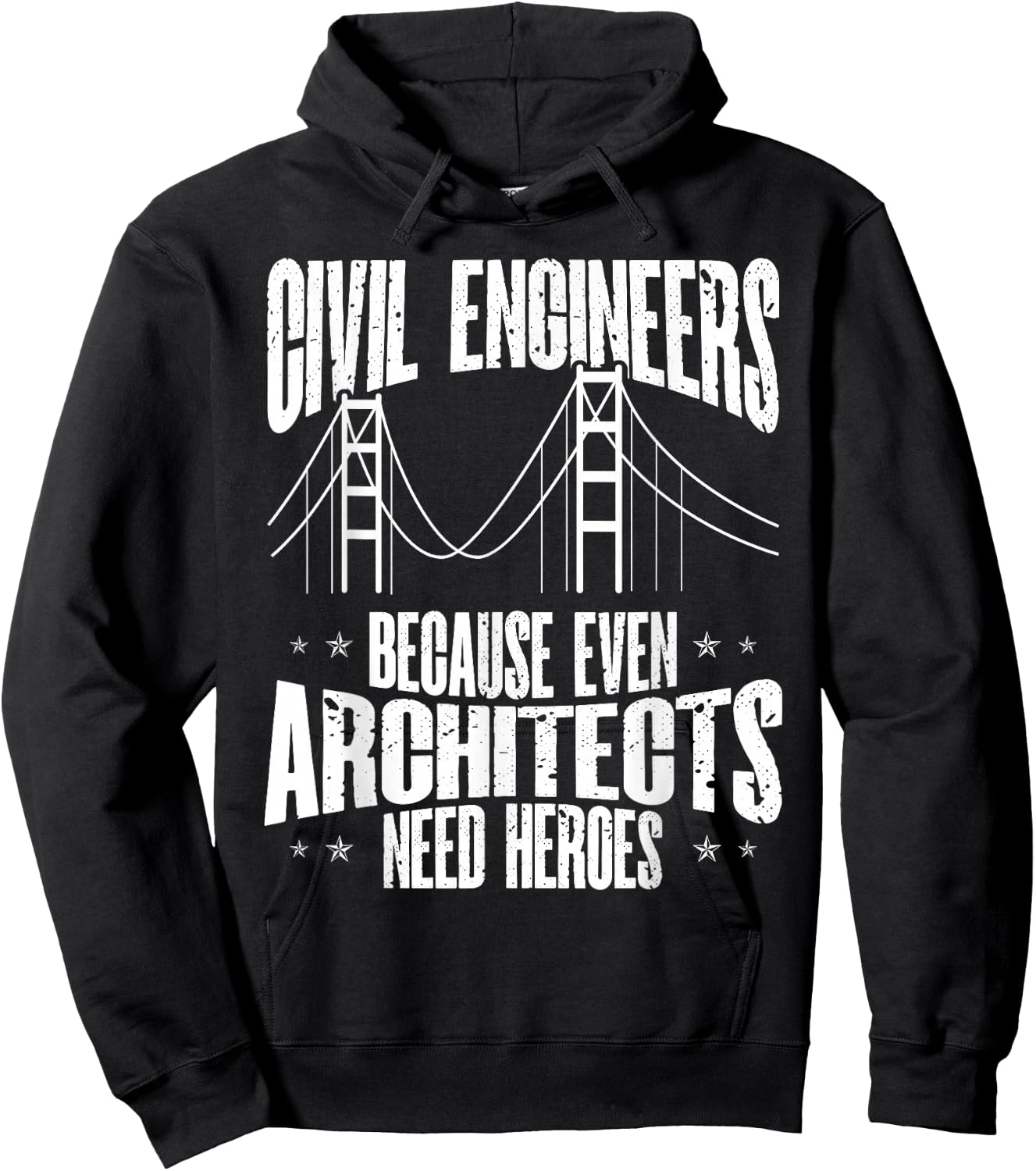 Civil Engineering Construction Civil Engineer Bridge Hoodie - Hoodie | Black