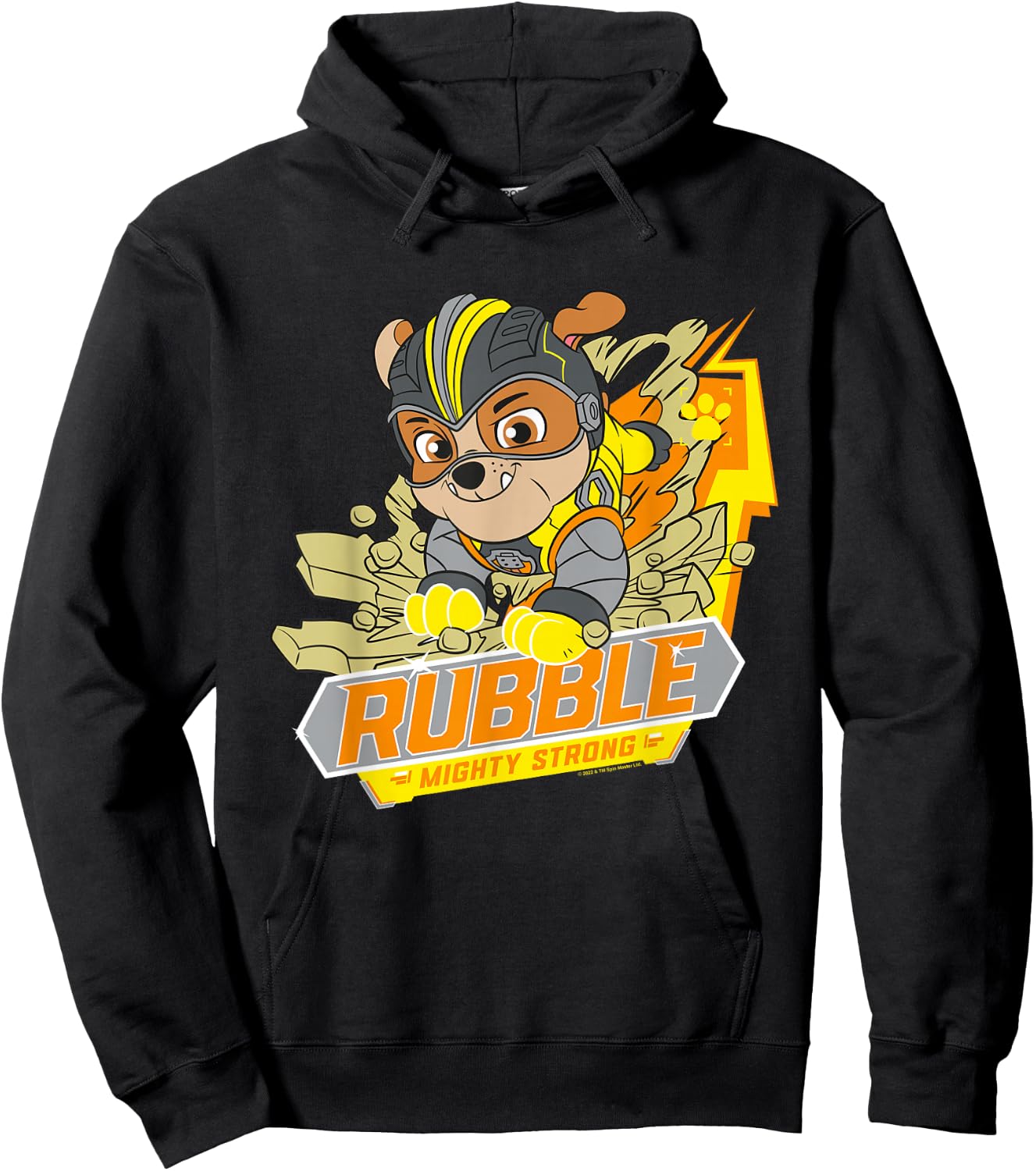 Paw Patrol Rubble Mighty Strong Hoodie - Hoodie | Black
