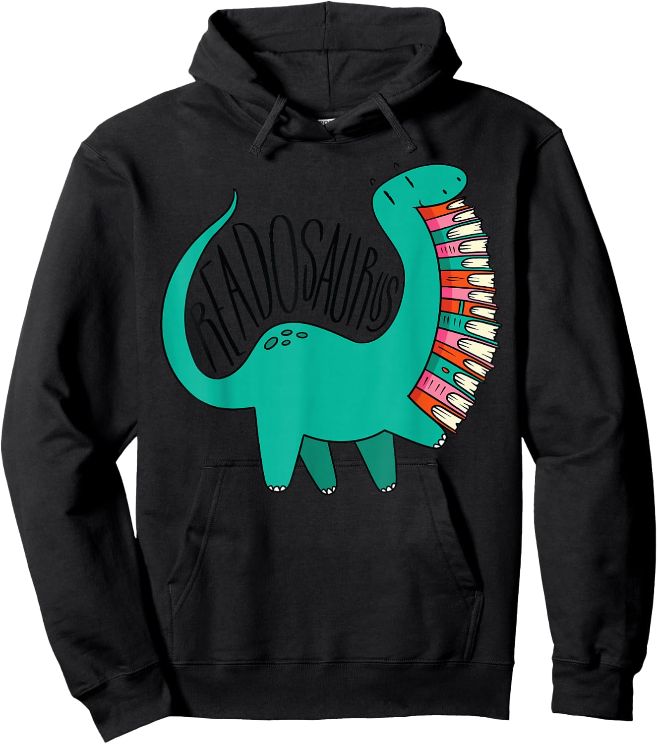 Readosaurus Cute Funny Dinosaur Reading Books Reading Gift Hoodie - Hoodie | Black