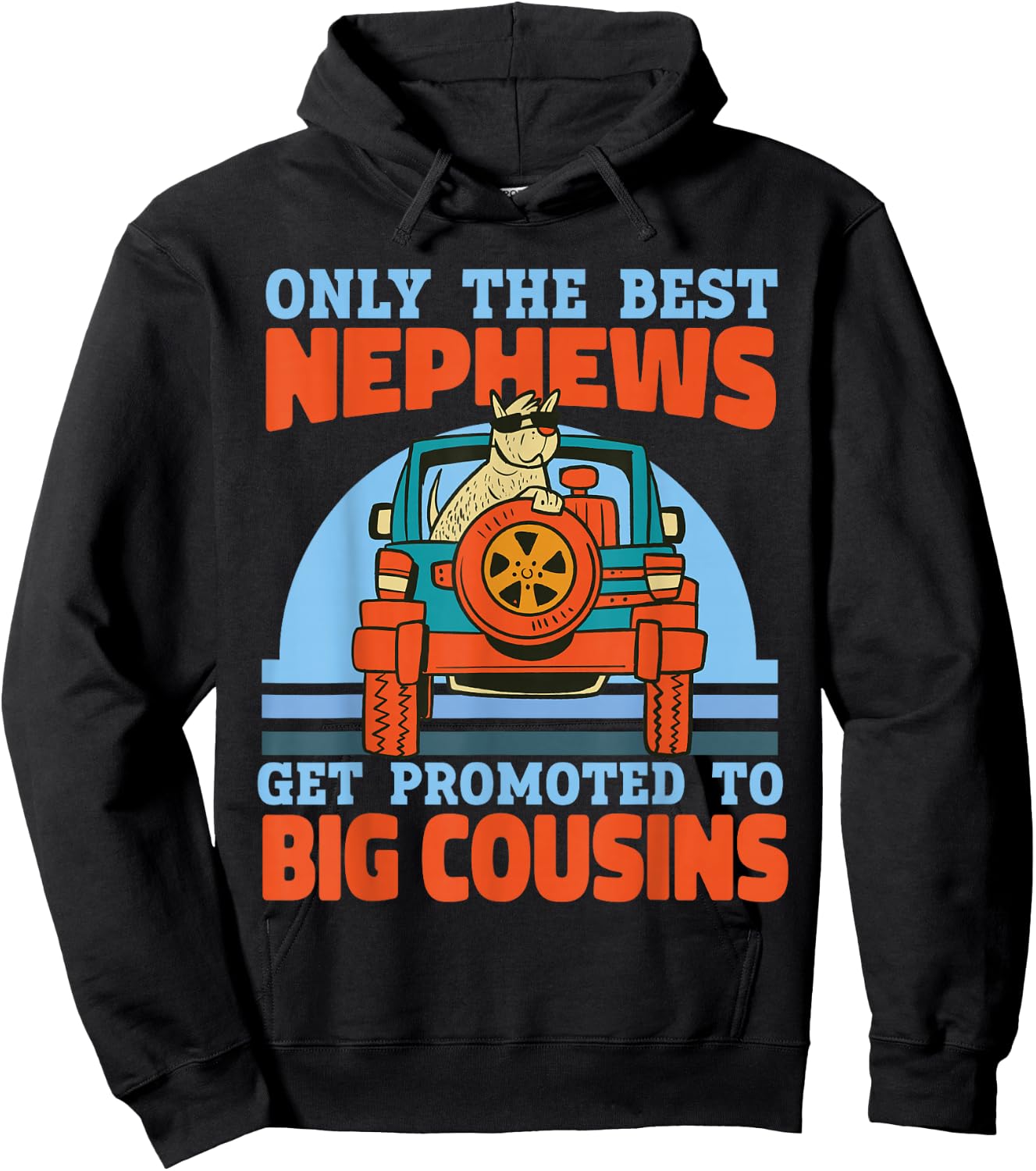 Only The Best Nephews Get Promoted To Big Cousin Hoodie - Hoodie | Black