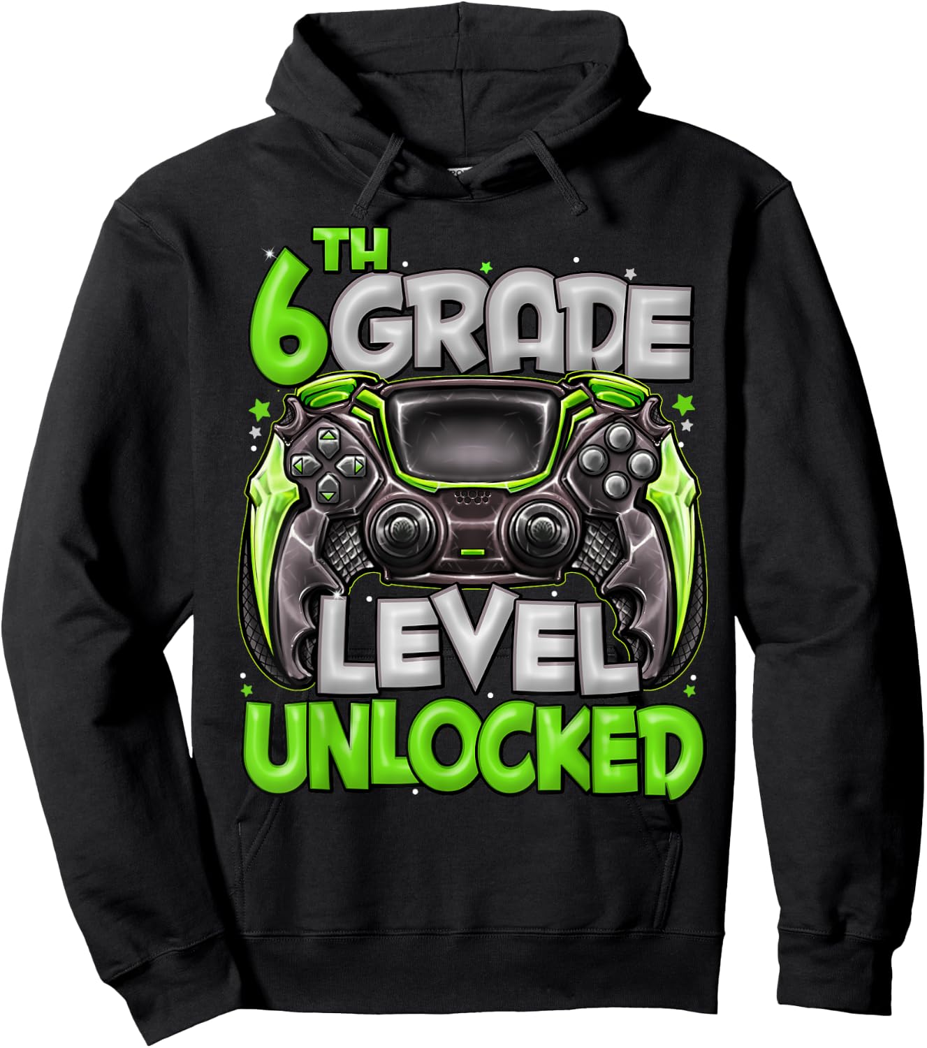 6th Grade Level Unlocked Game On 6th Grade Back To School Hoodie - Hoodie | Black