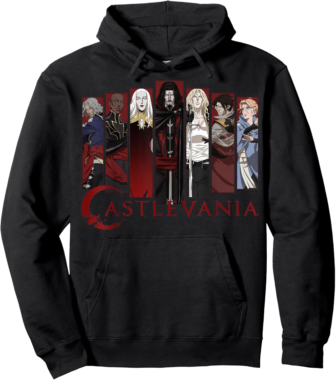 Netflix Castlevania Character Panels Hoodie - Hoodie | Black