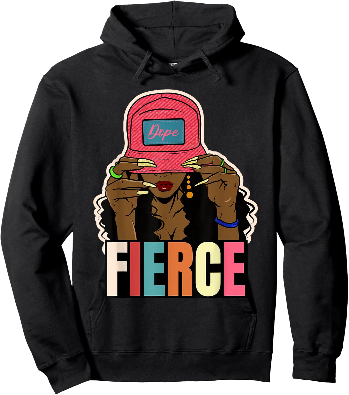 Unapologetically Dope Fierce Black Afro Black History Women Hoodie - Hoodie | Black