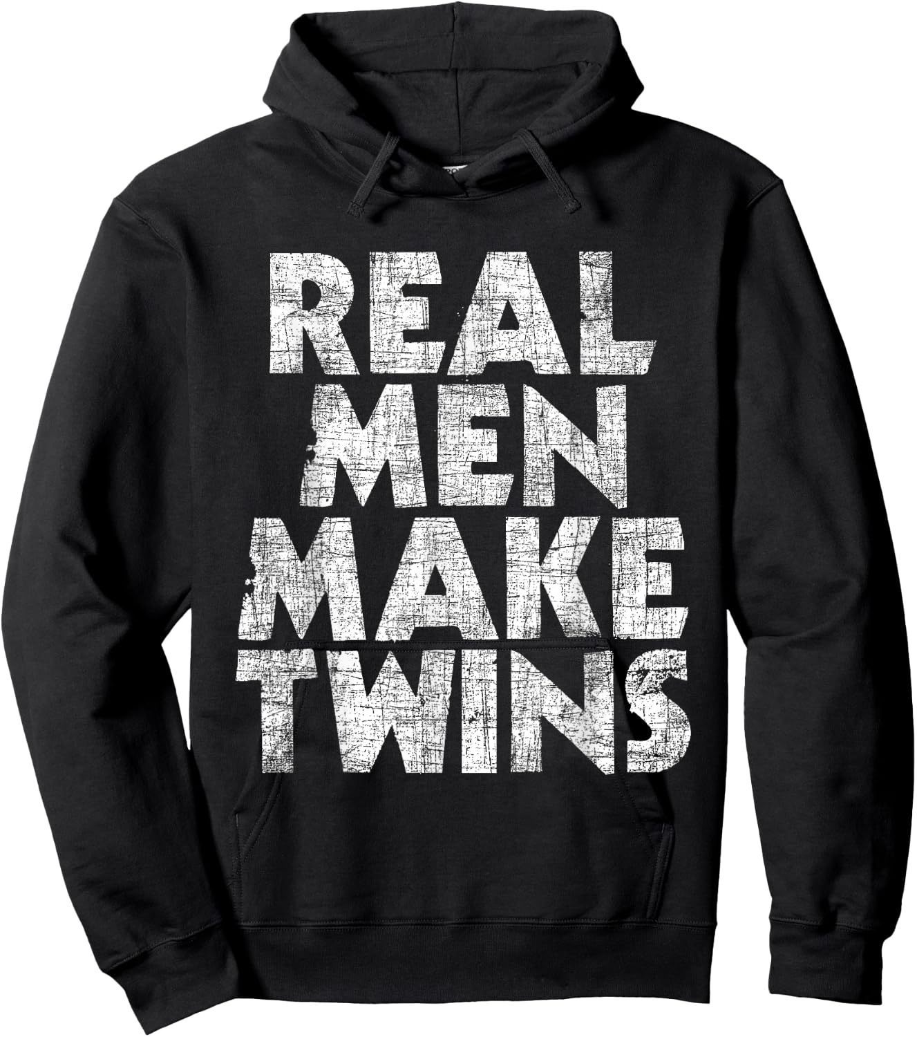 Real Men Make Twins - Father Of Twins Twin Dad Hoodie - Hoodie | Black