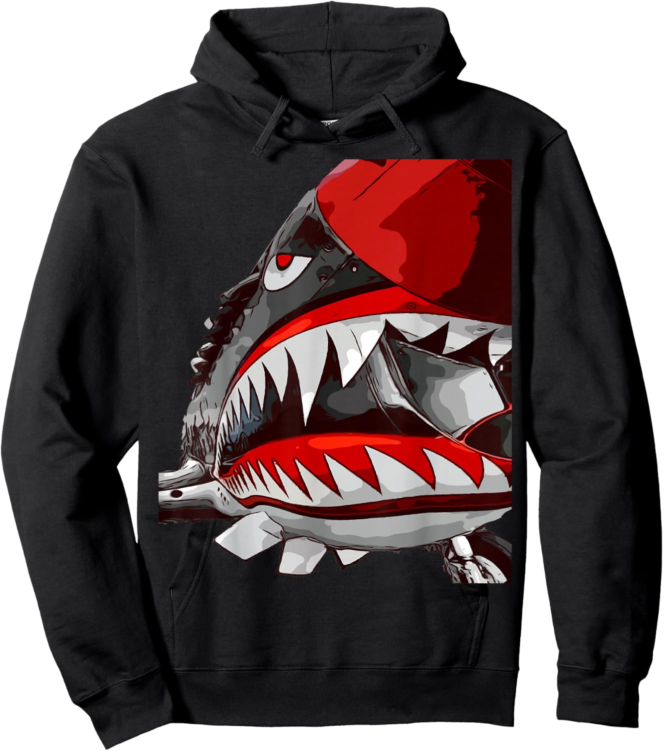 American WW2 Planes P-40 Warhawk Hoodie - Hoodie | Black