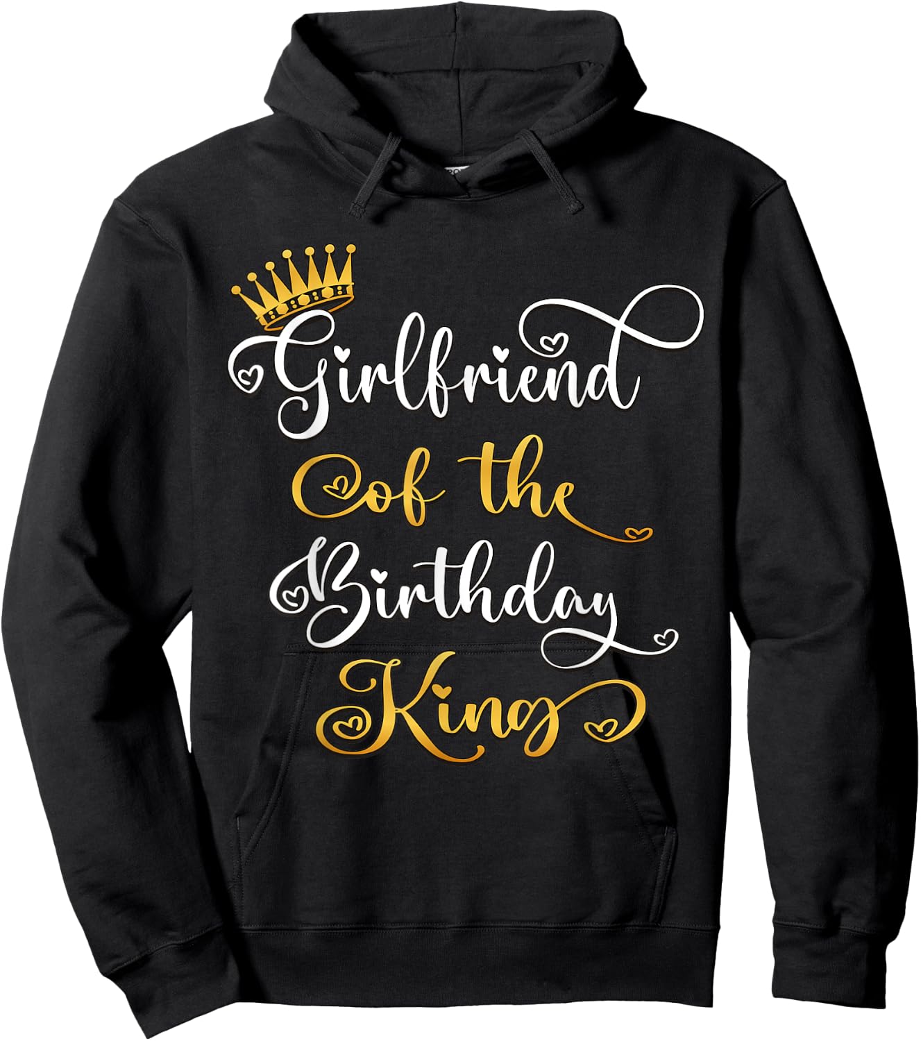 Girlfriend Of The Birthday King Bday Party Hoodie - Hoodie | Black
