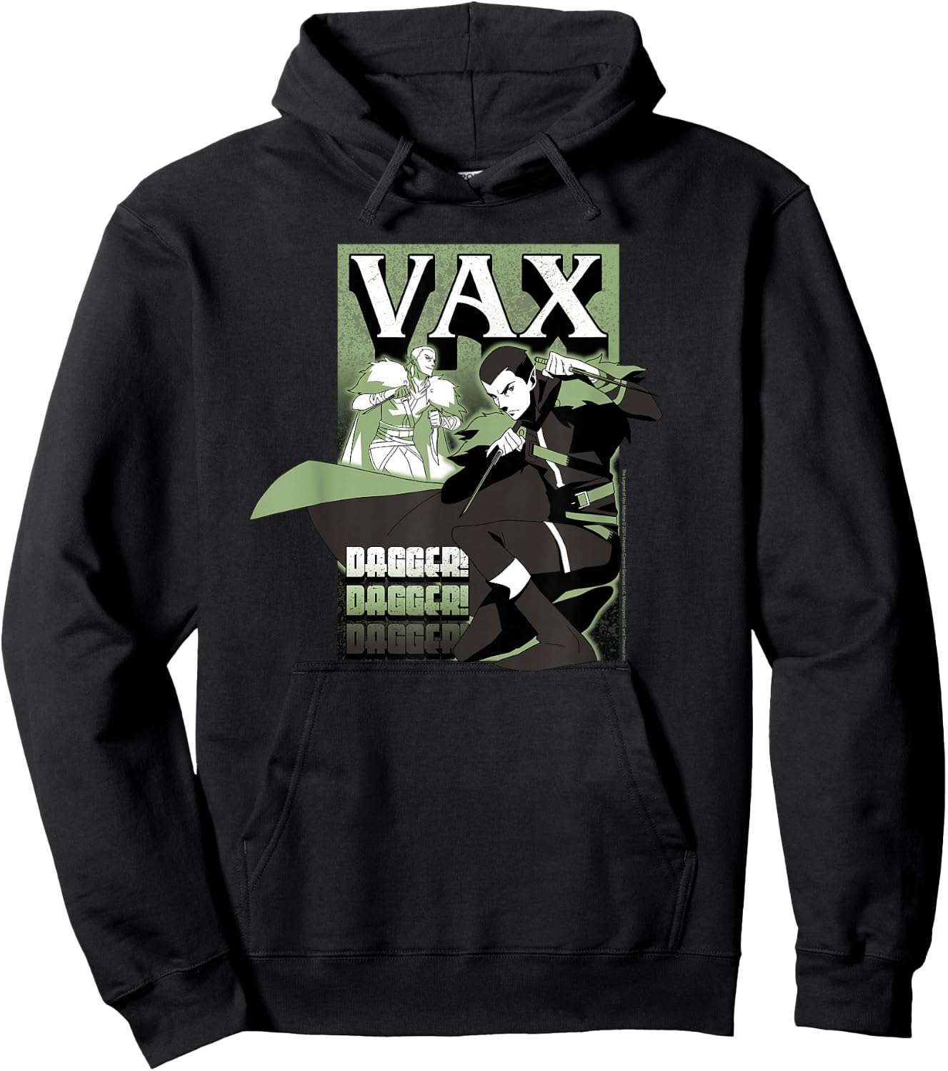The Legend of Vox Machina Vax with Dagger Small Hoodie - Hoodie | Black