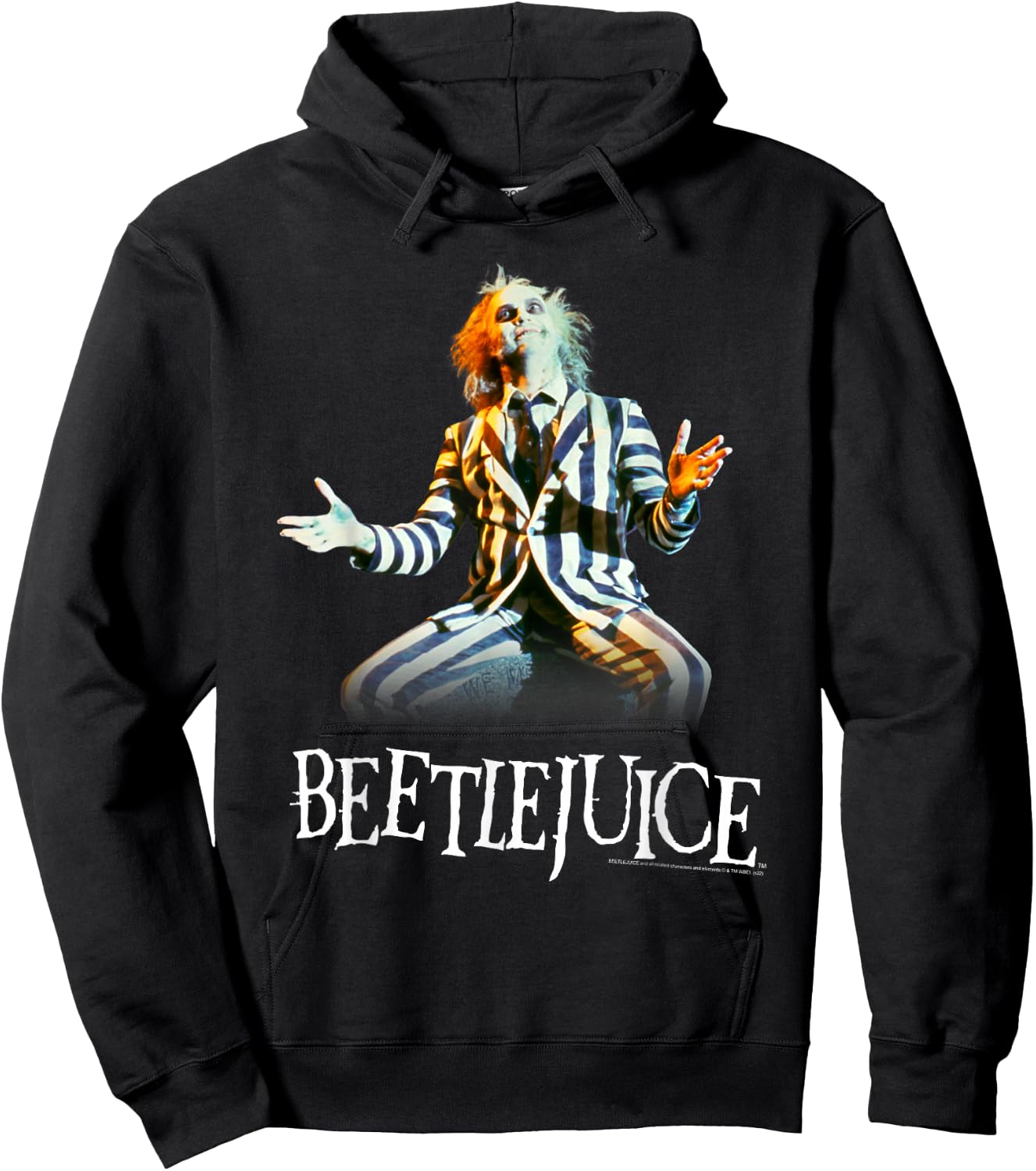 Beetlejuice Sitting Beetlejuice Portrait Movie Hoodie - Hoodie | Black
