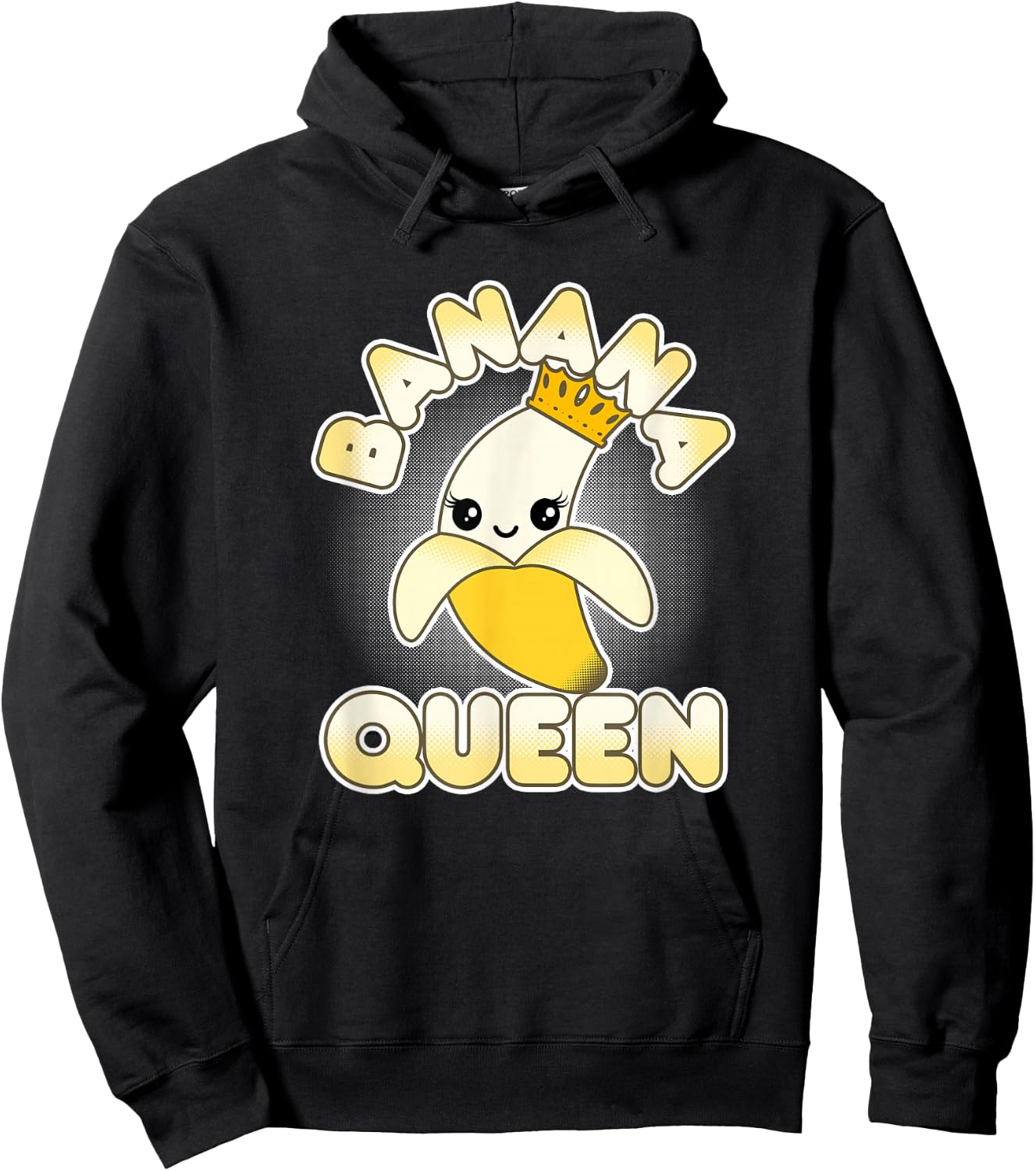 Banana Shirts Girls Cute Kawaii Banana Queen Hoodie - Hoodie | Black