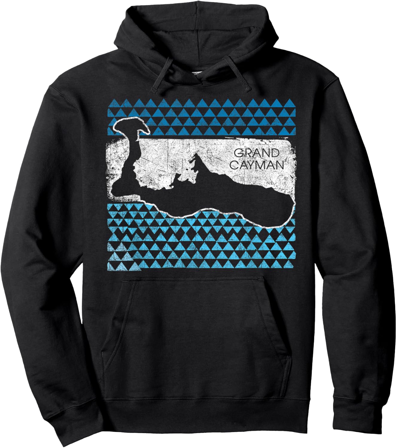 Retro Grand Cayman Islands Beach Cruise Vacation Souvenir Hoodie - Hoodie | Black