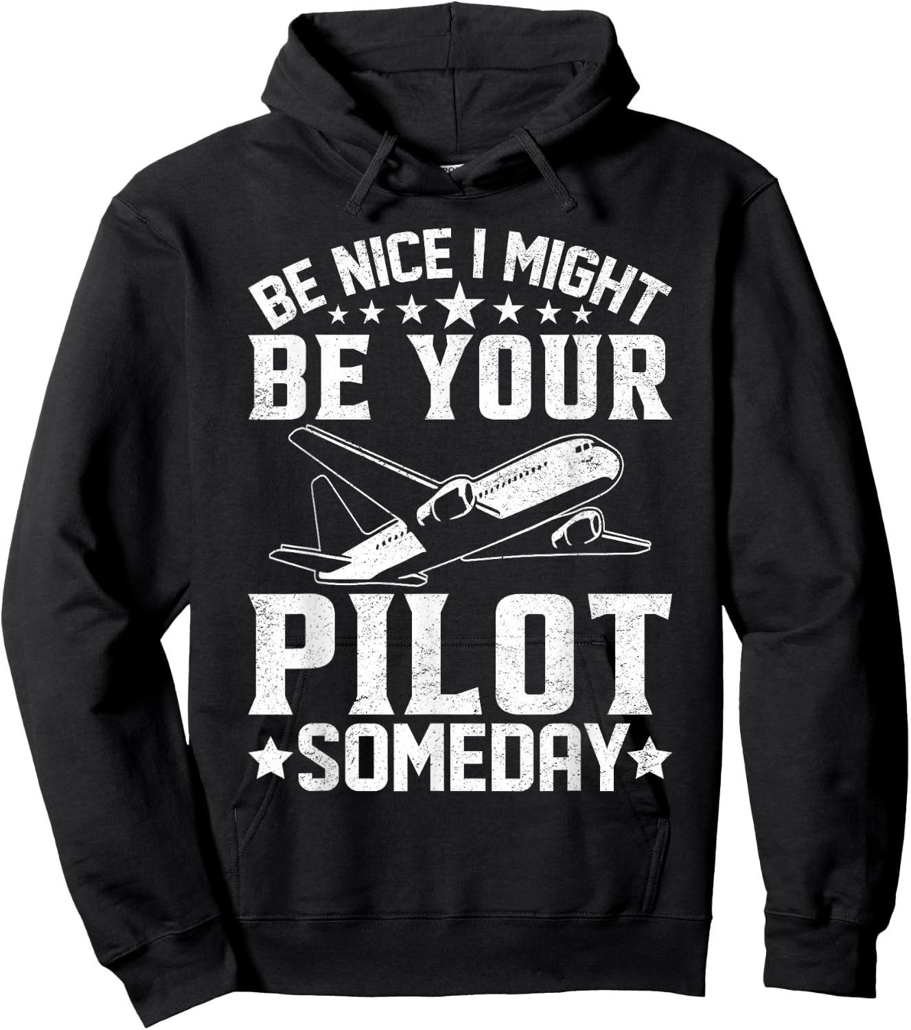 Airplane Shirt Funny Flight Plane Flying Boys Men Aviator Hoodie - Hoodie | Black