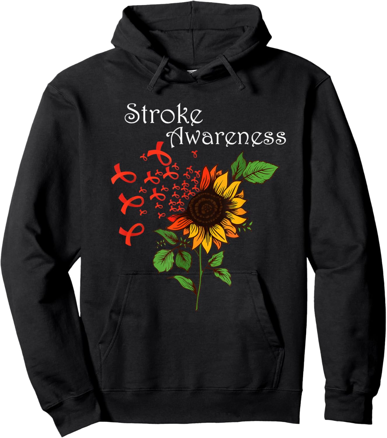 Stroke Awareness Stroke Survivor Stroke design Hoodie - Hoodie | Black