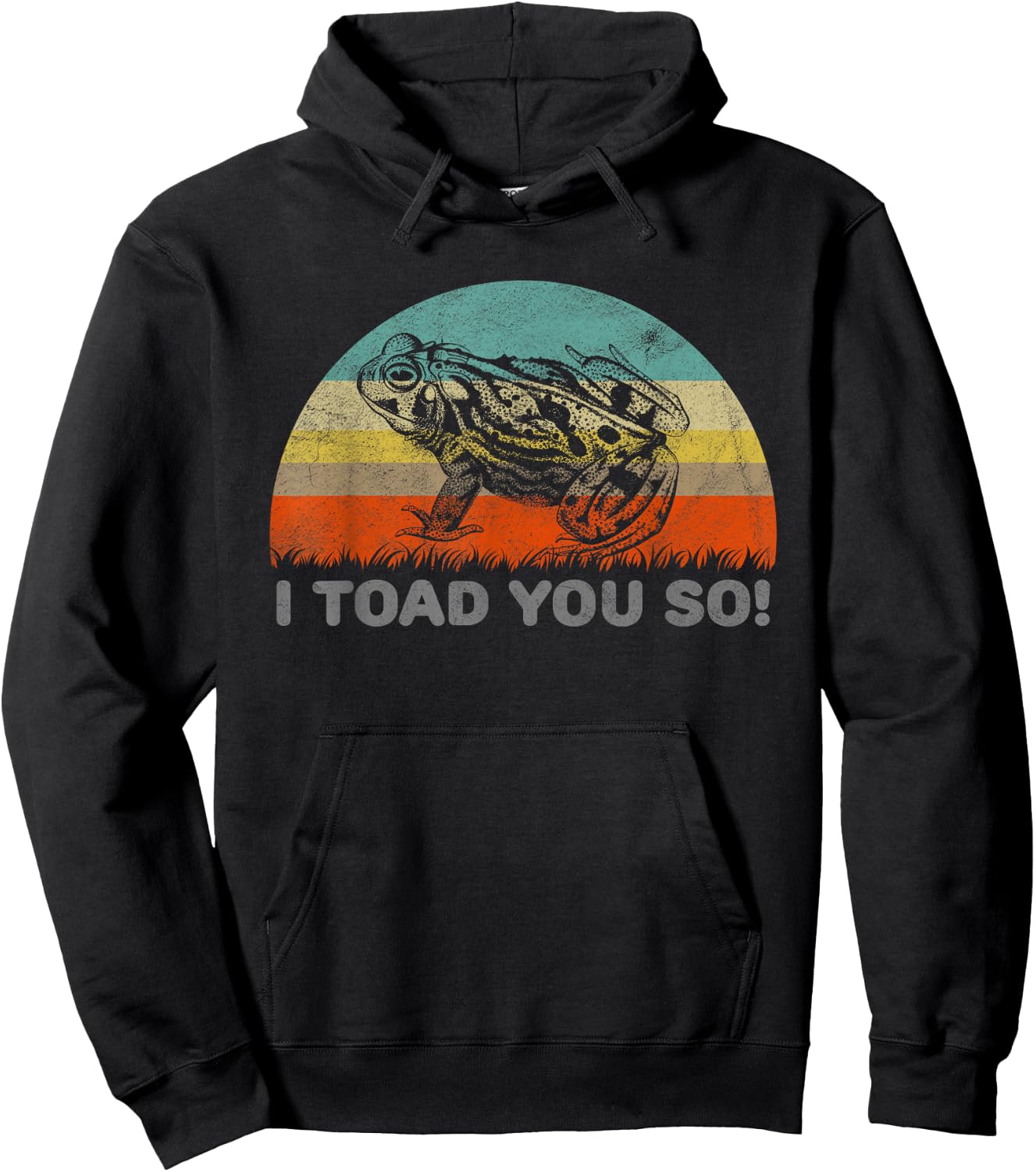 Funny I Toad You So Pun For A Frog Lover Hoodie - Hoodie | Black