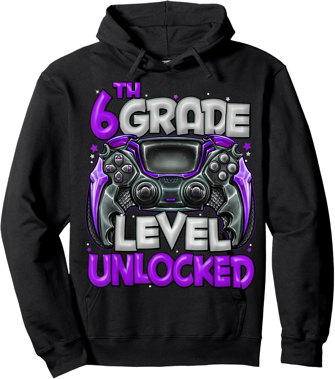 6th Grade Level Unlocked Game On 6th Grade Back To School Hoodie - Hoodie | Black
