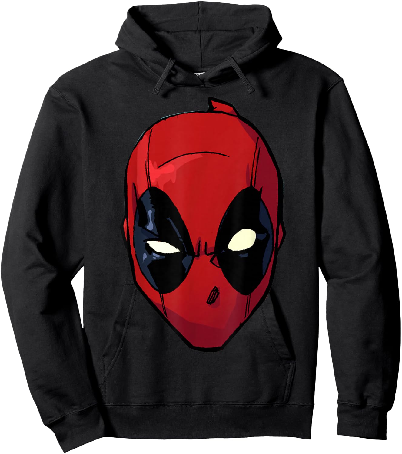 Marvel Deadpool Comic Big Face Hoodie - Hoodie | Black
