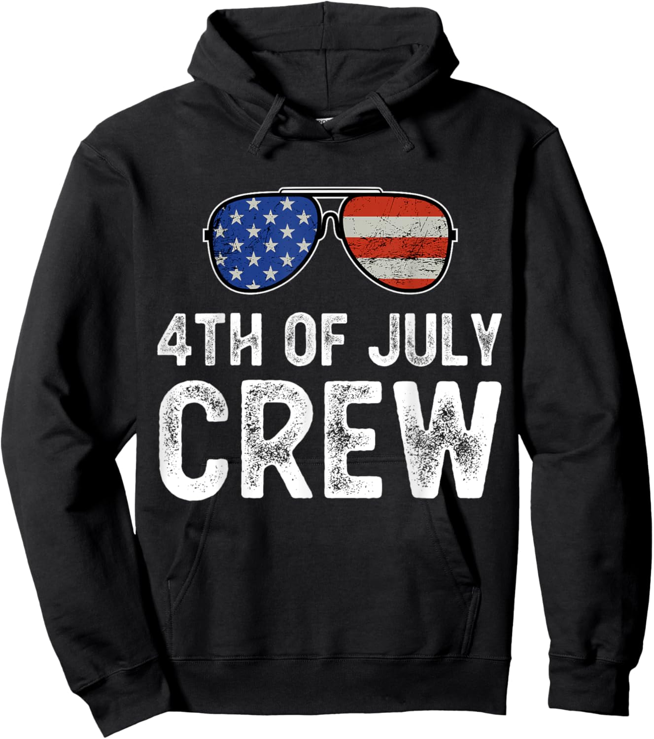 4th of July Crew Matching Family Outfits Men Women Kids Fun Hoodie - Hoodie | Black