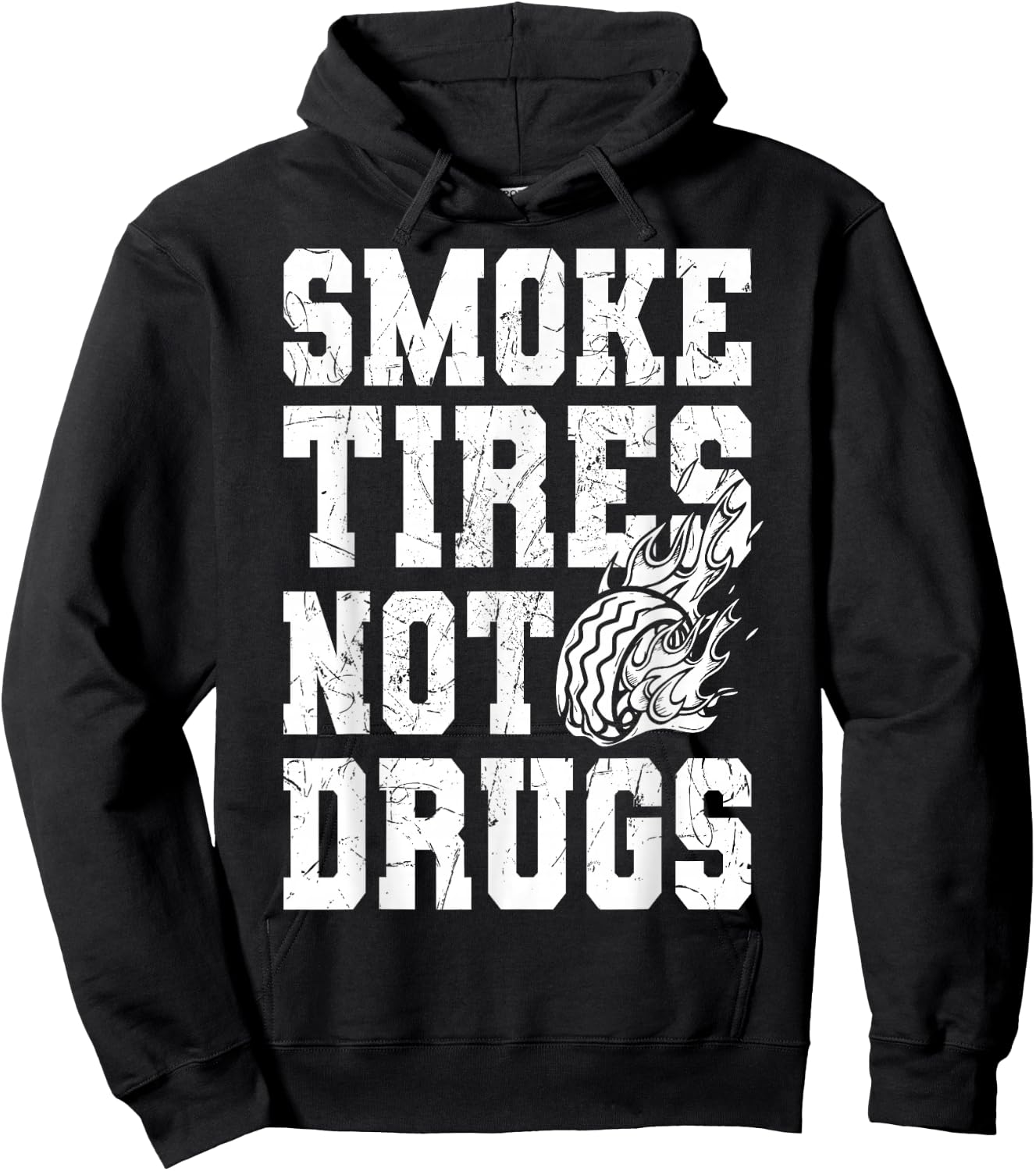 Smoke Tires not Drugs for Auto Mechanic Hoodie - Hoodie | Black