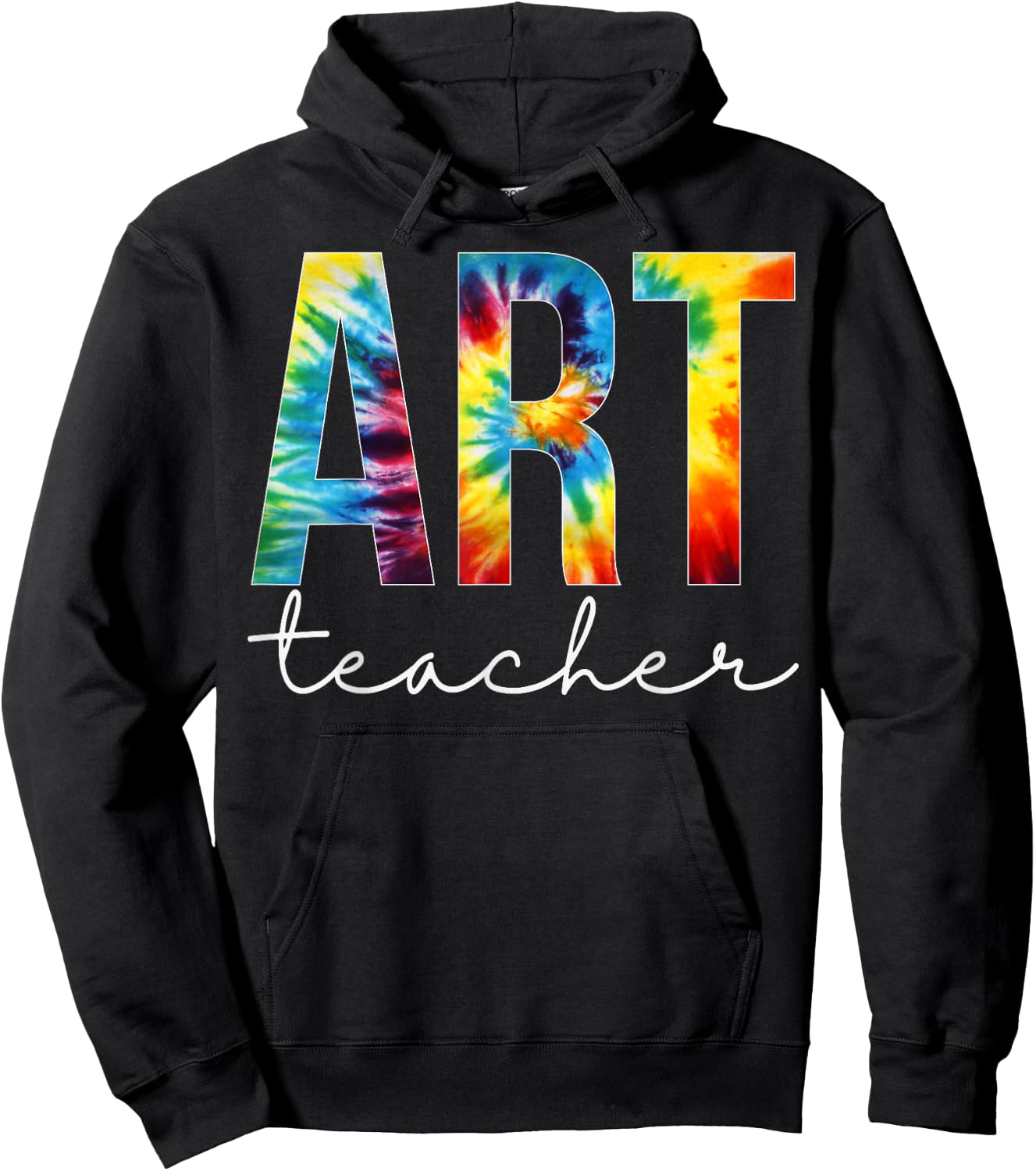 Art Teacher Tie Dye Appreciation Day Hello Back To School Men Women Hoodie - Hoodie | Black