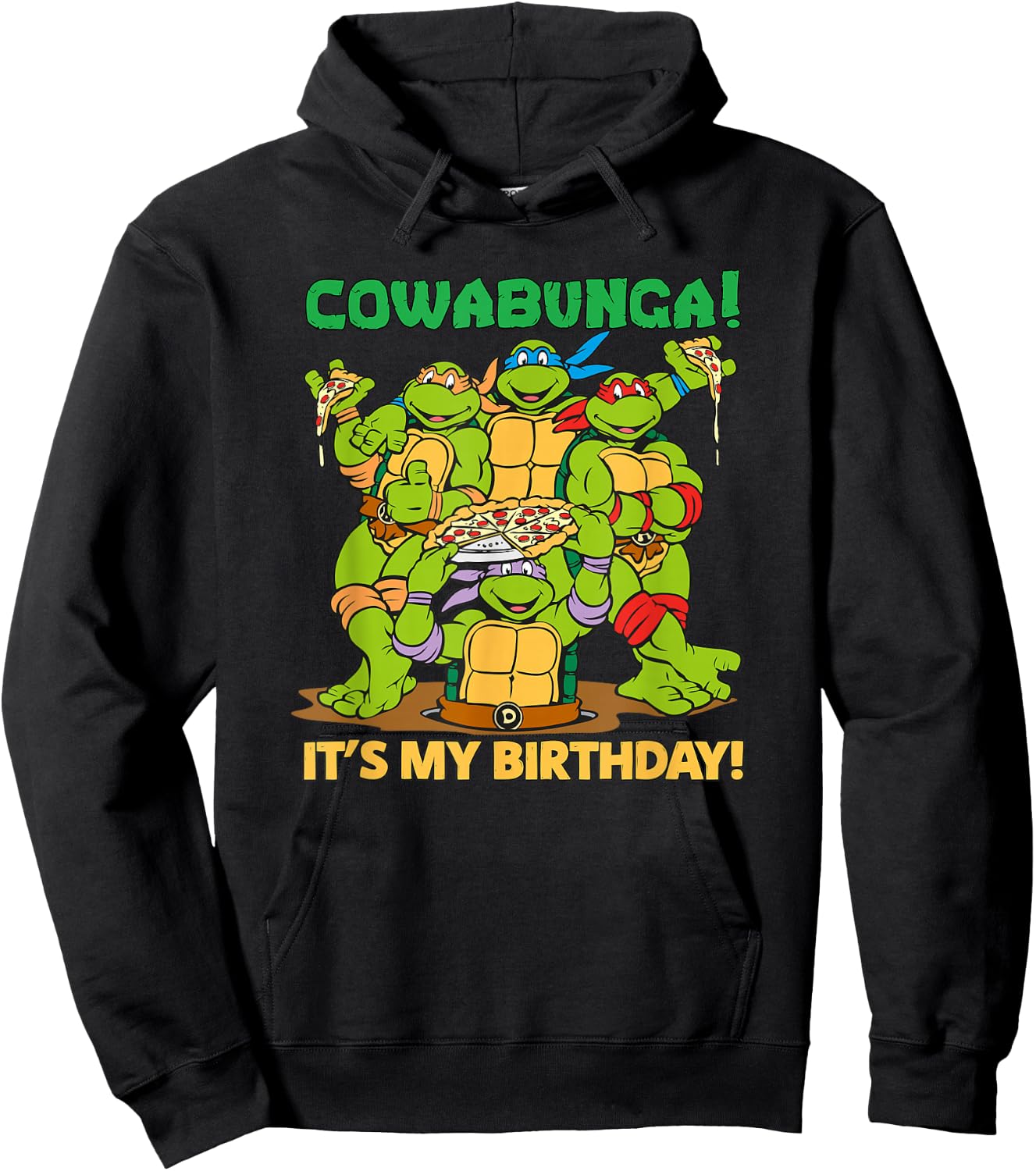 Cowabunga! It's My Birthday! Hoodie - Hoodie | Black