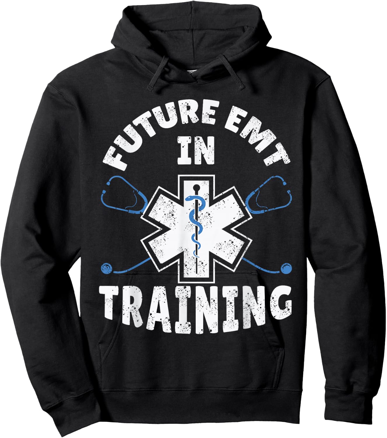 EMS First Responder Future EMT Gift Funny Ambulance Hoodie - Hoodie | Black