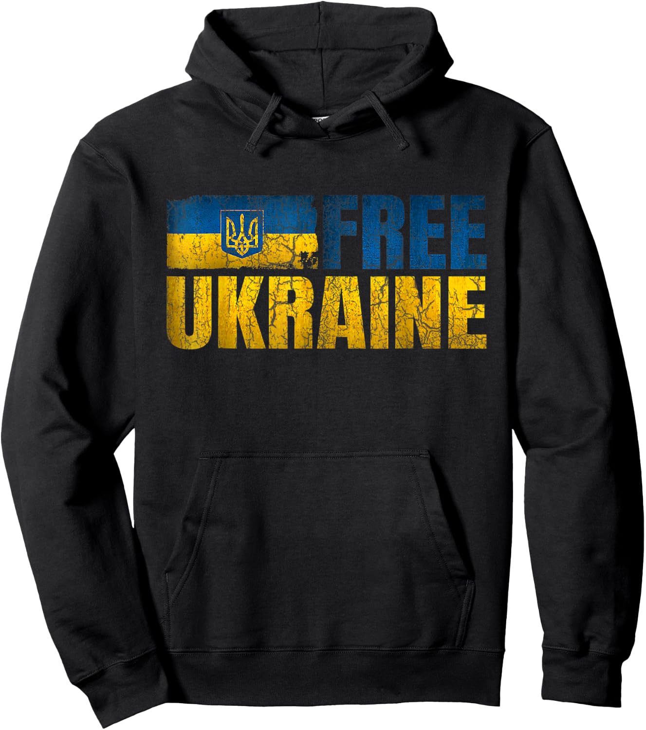 Ukraine Free Shirts Support Ukrainians Ukraine Flag Hoodie - Hoodie | Black