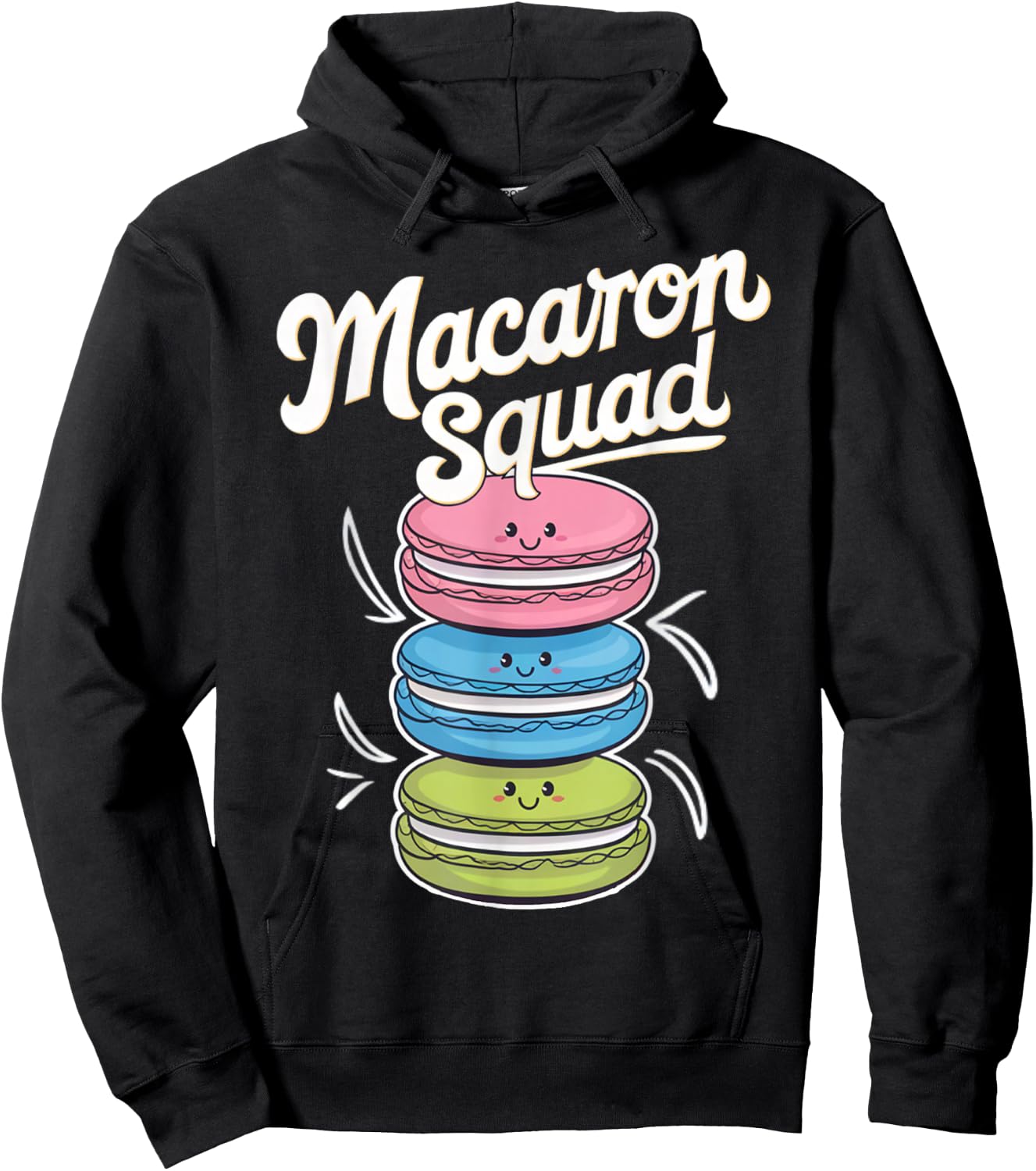 Macaron Squad Life Is Better With Macarons Pastel Hoodie - Hoodie | Black