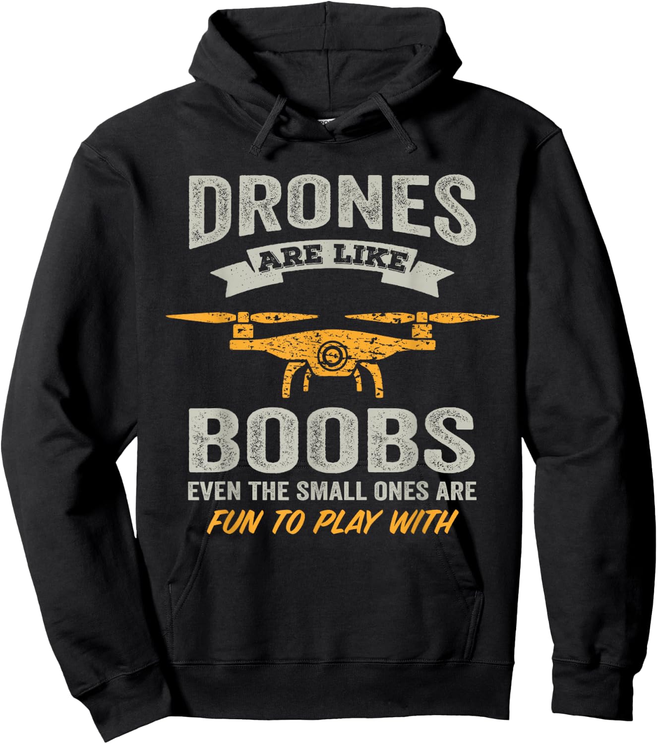 Drones Are Like Boobs - RC Quadcopter Funny Drone Pilot Hoodie - Hoodie | Black