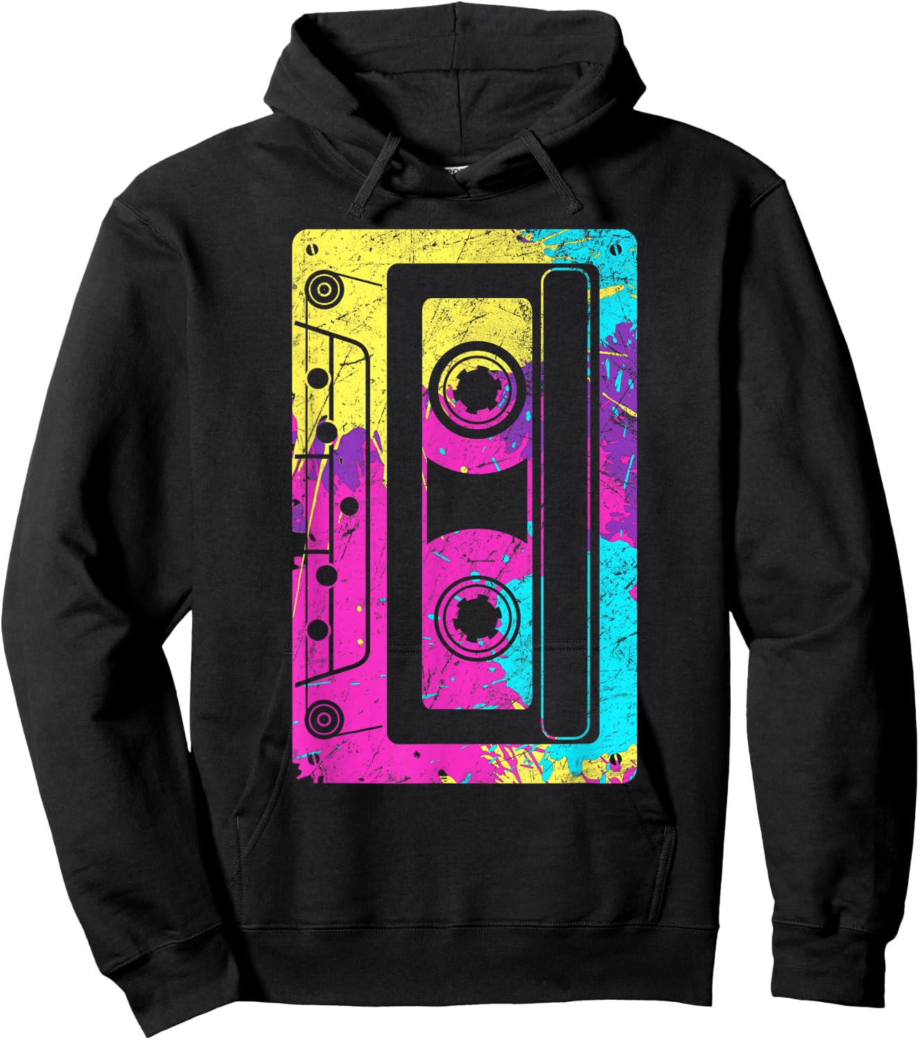 Cassette Tape Mixtape 80s and 90s Costume Hoodie - Hoodie | Black