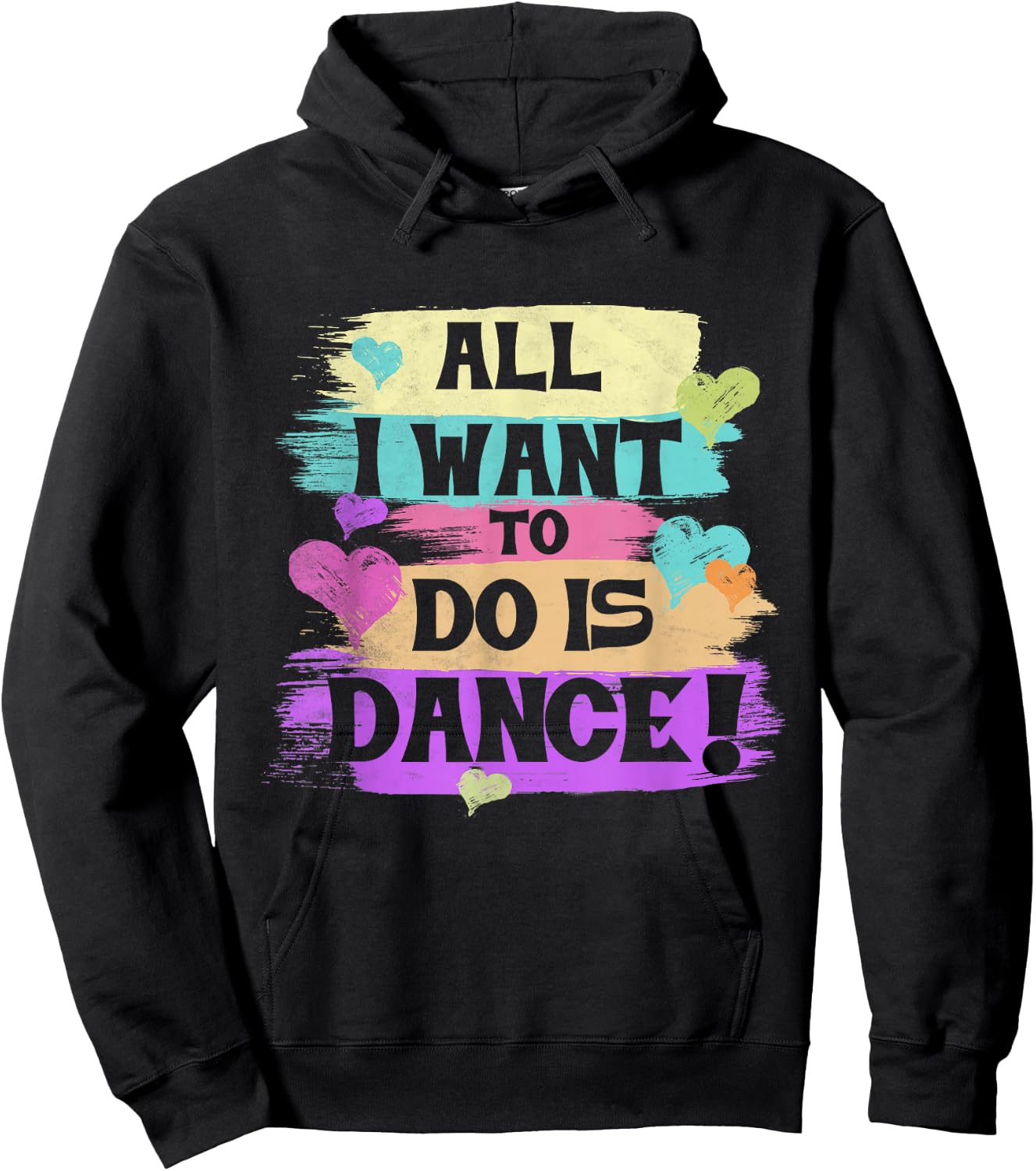 All I Want to Do is Dance Hip Hop Hiphop Dancer Breakdancing Hoodie - Hoodie | Black