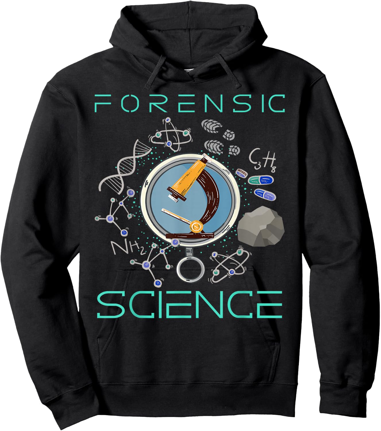 Crime Scenes Forensic Science Design for Forensic Scientists Hoodie - Hoodie | Black