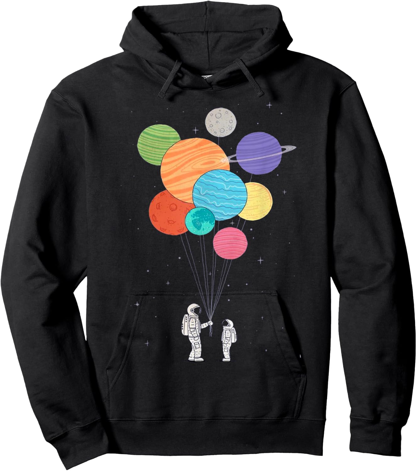 Planet Balloons Hoodie - Hoodie | Black