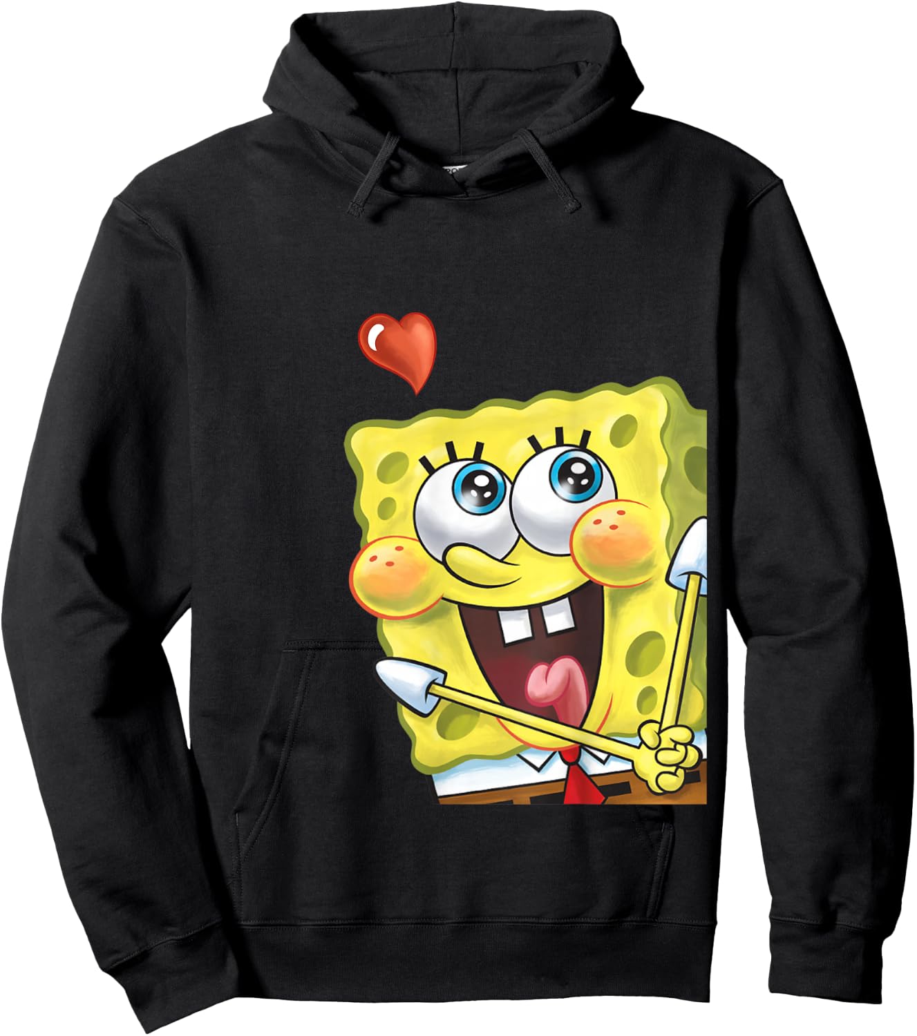 Heart Eyes SpongeBob SquarePants Hoodie - Hoodie | Black