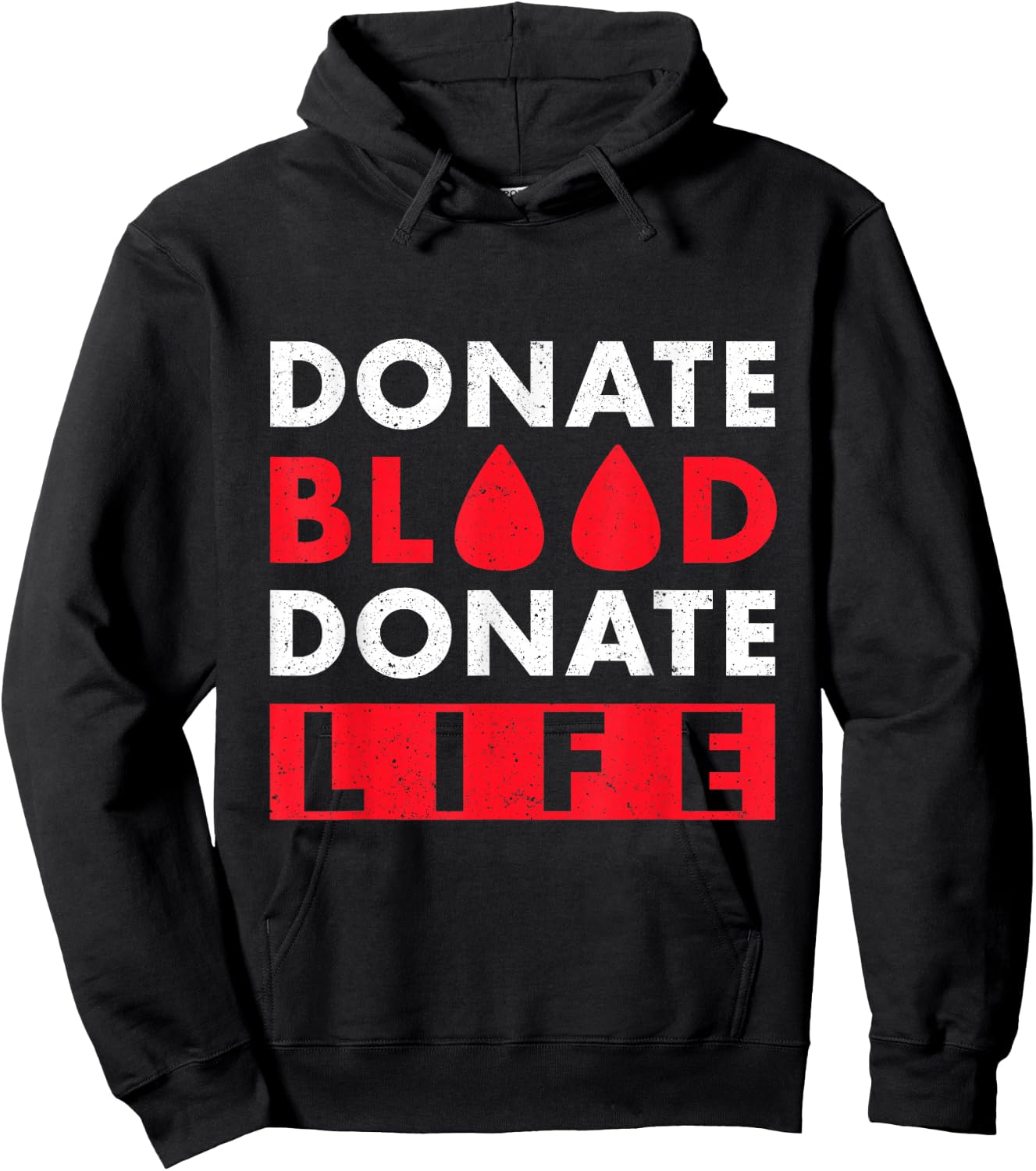 Donate Blood Donate Life Hoodie - Hoodie | Black