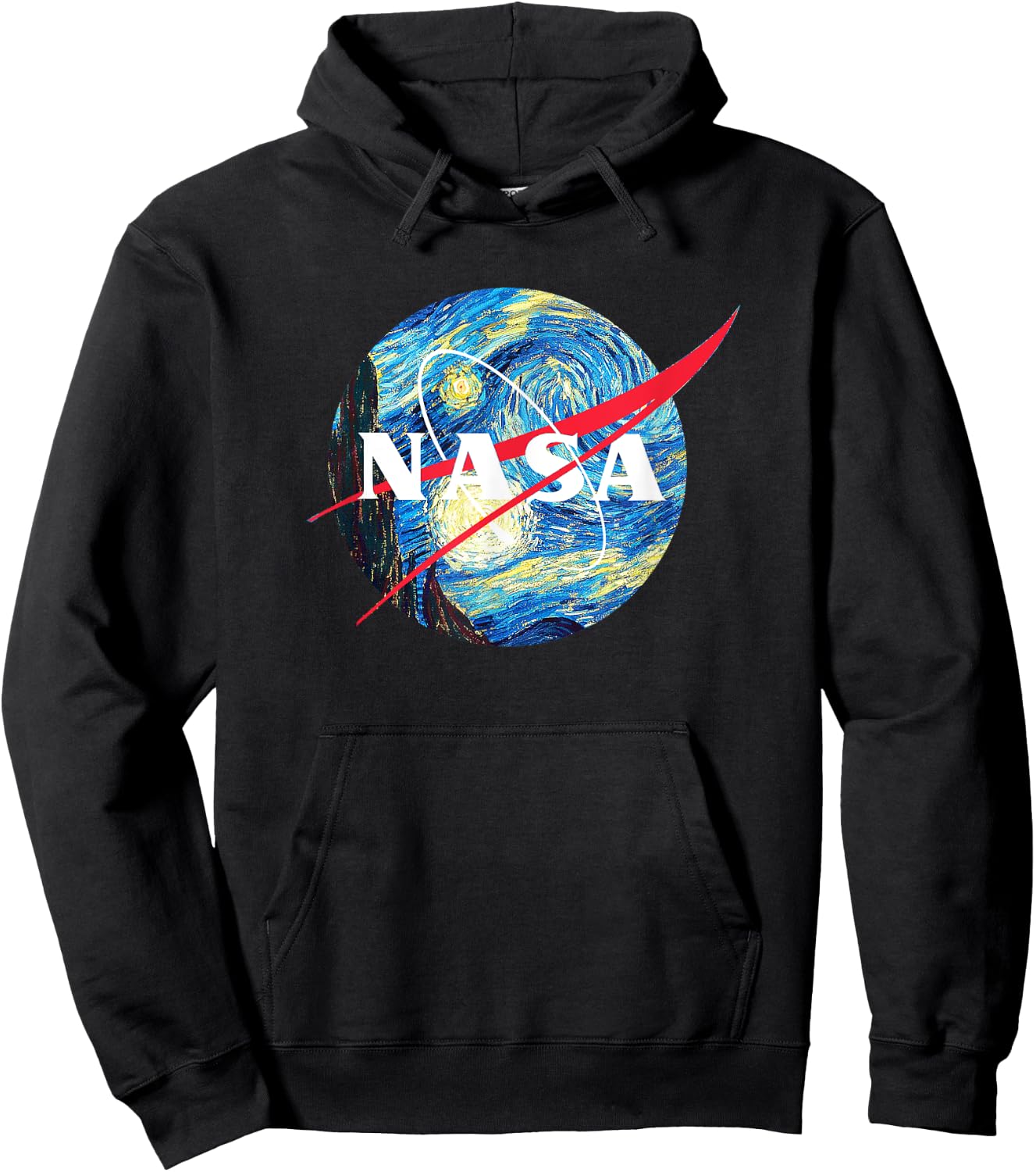 Funny Nerdy NASA Meatball Starry Night Space Science Teacher Women Girls Kids Hoodie - Hoodie | Black