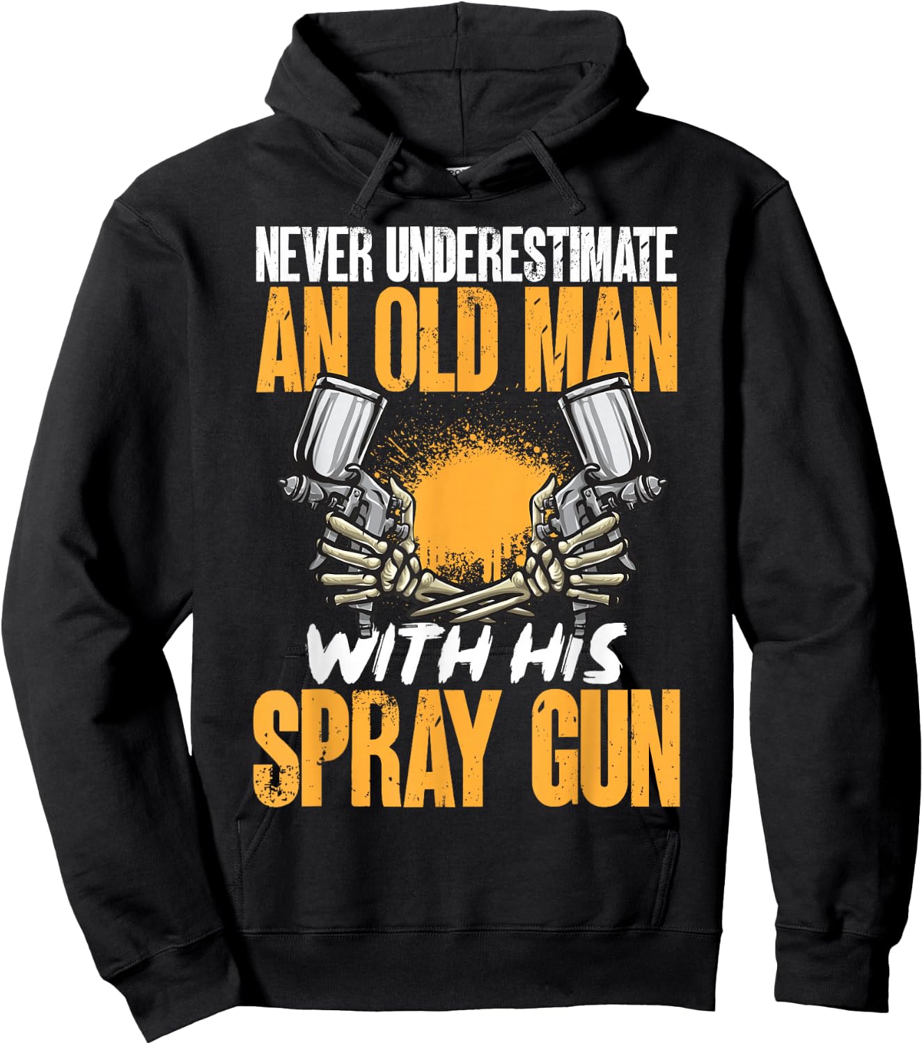 Auto Body Painter Spray Gun Automotive Car Painter Hoodie - Hoodie | Black