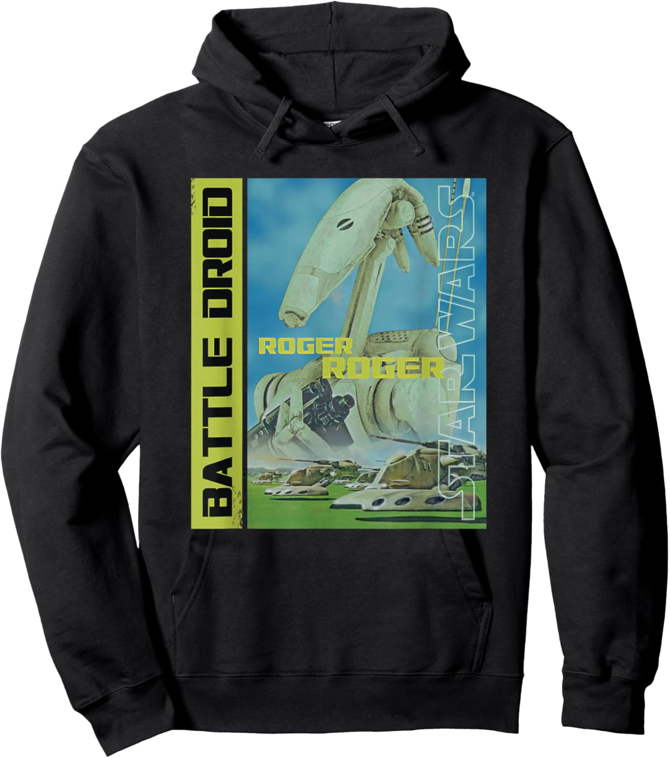 Star Wars Battle Droid Roger Roger Hoodie - Hoodie | Black