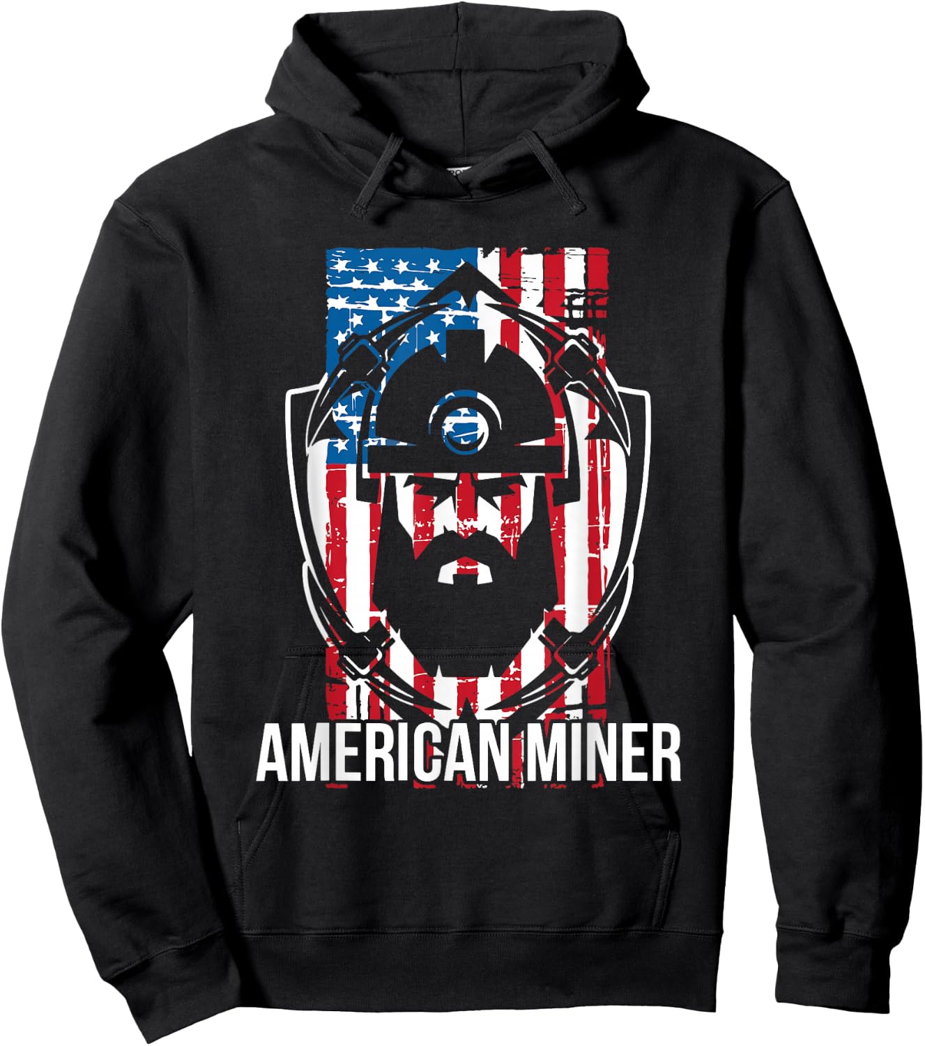 Underground Coal Miners Shirts | American Miner - Black, Small, Short Sleeve, Classic Fit, , Adult, Men, Miners, Laborers Hoodie - Hoodie | Black