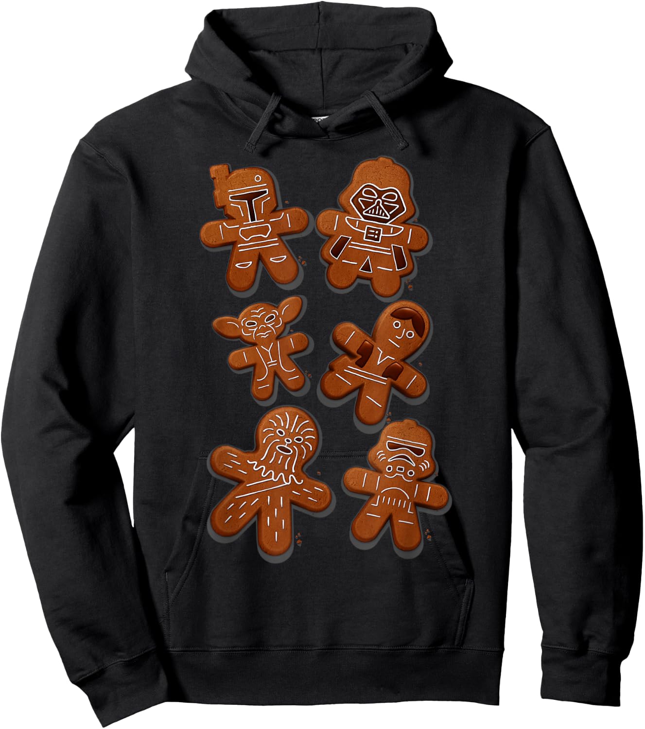 Star Wars Christmas Ginger Bread Wars Graphic Hoodie - Hoodie | Black