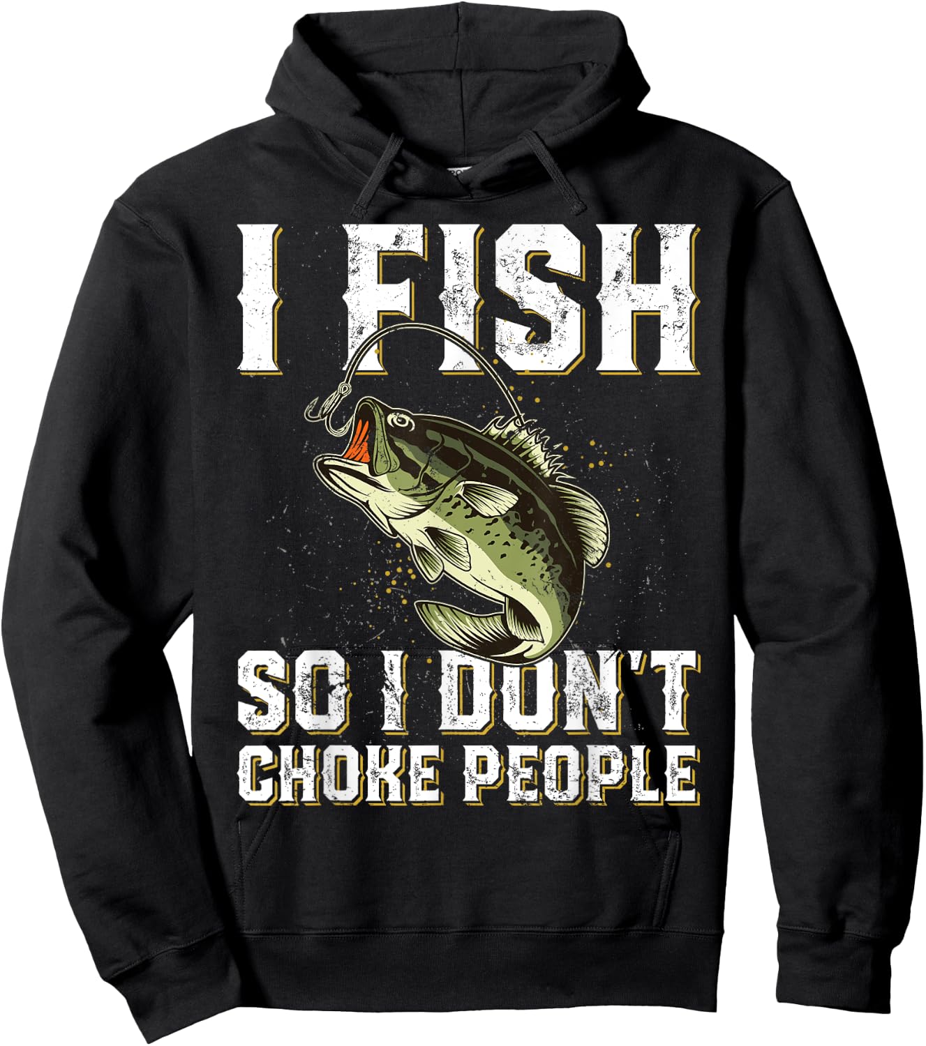 Funny Fishing Saying Men Women Hoodie - Hoodie | Black