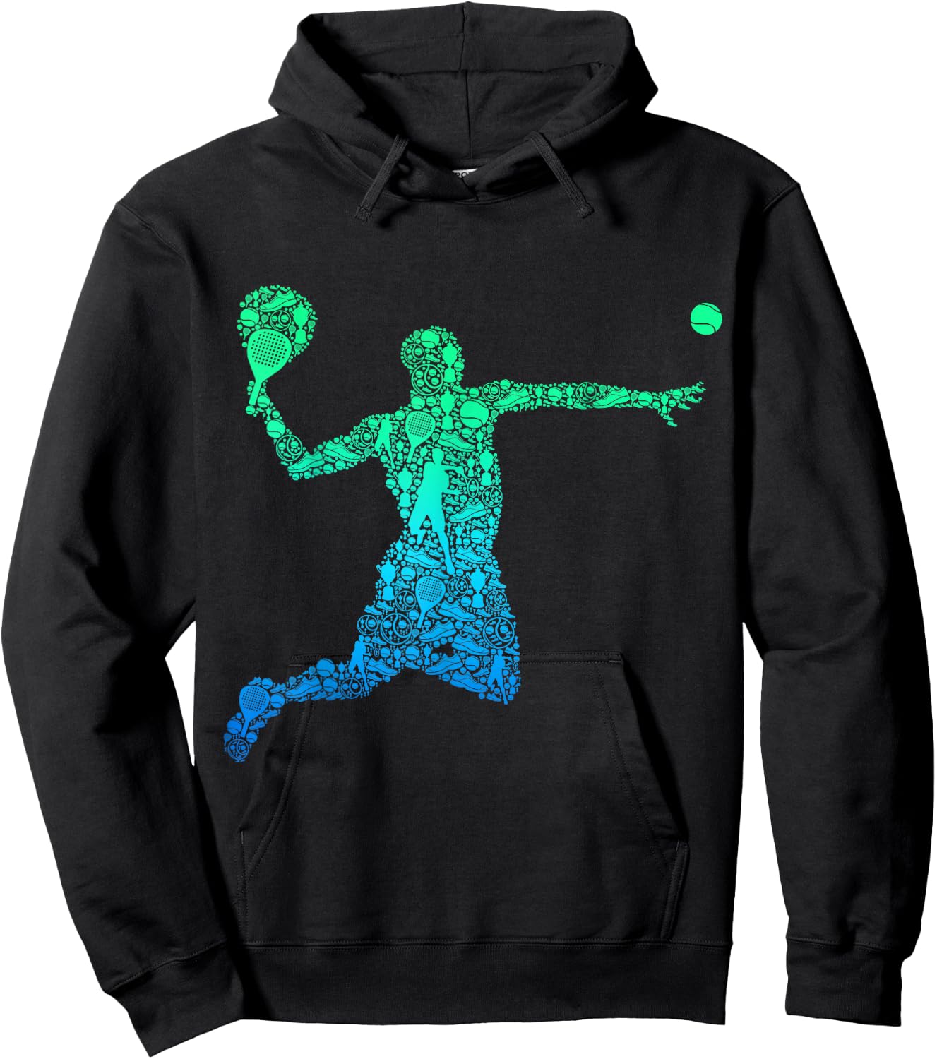 Padel Player Paddleball Men Kids Boys Hoodie - Hoodie | Black