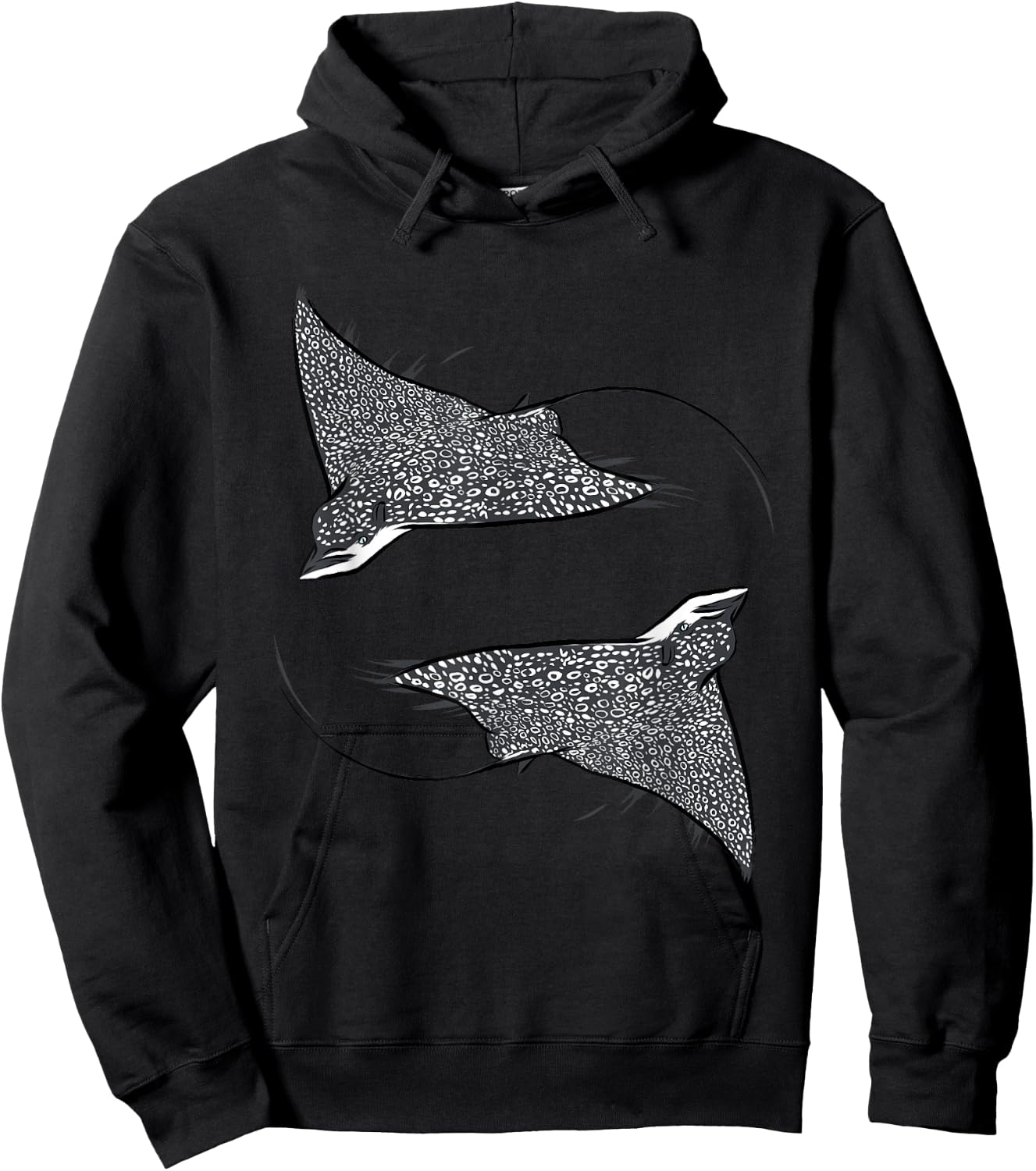Speckled Eagle Ray Hoodie - Hoodie | Black