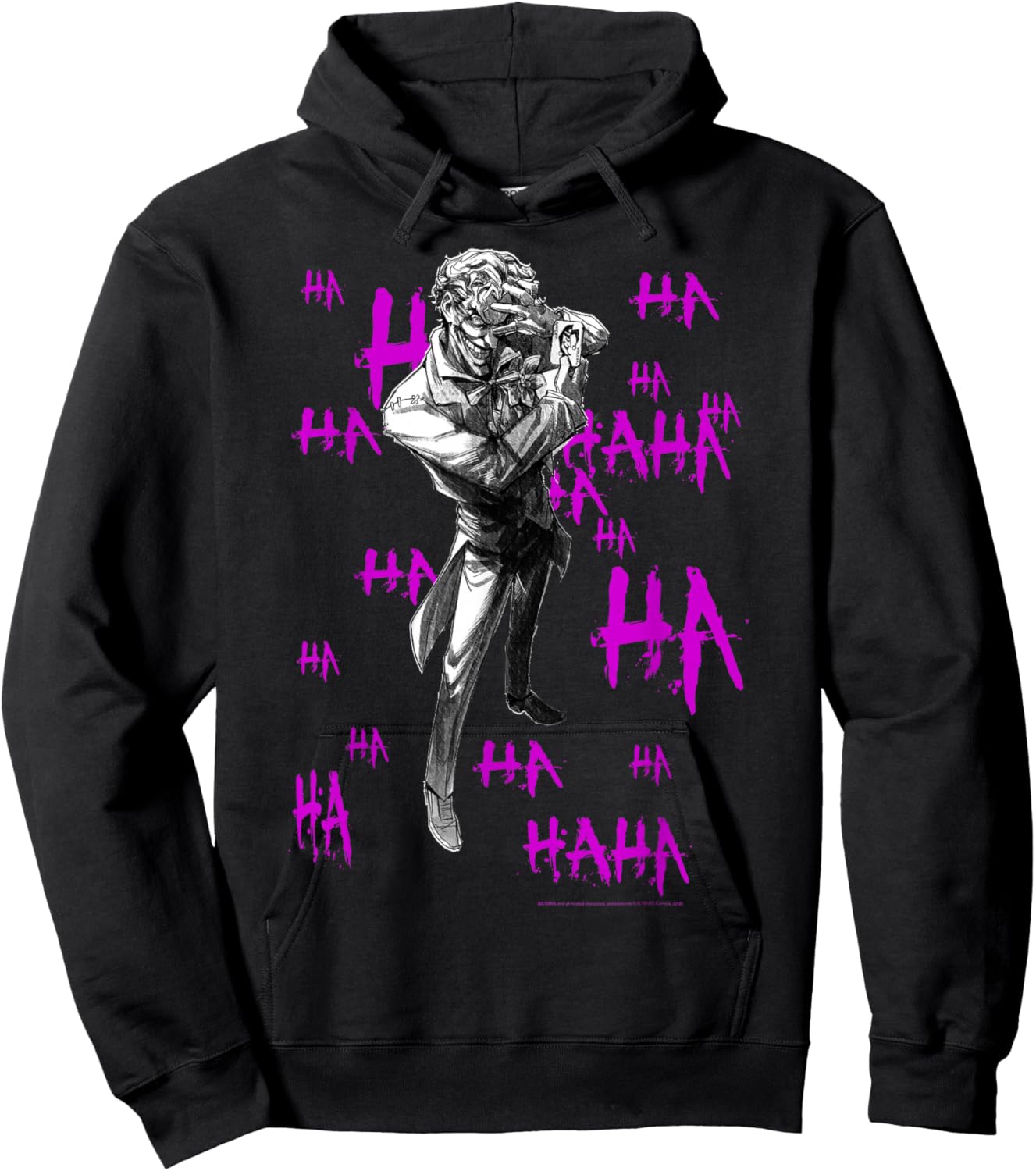 DC Comics Joker Hahaha Portrait Hoodie - Hoodie | Black