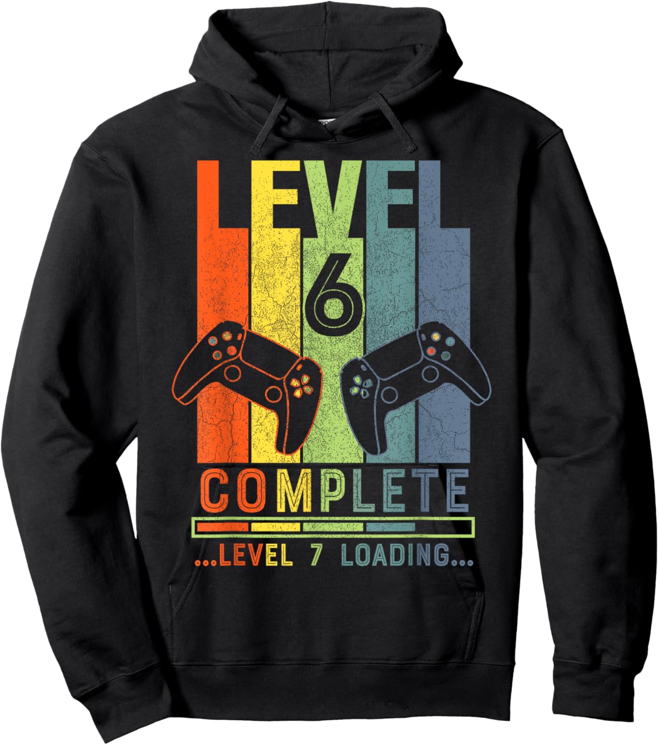 Level 6 Complete Gamer Gift 6 Years Wedding Anniversary Hoodie - Hoodie | Black