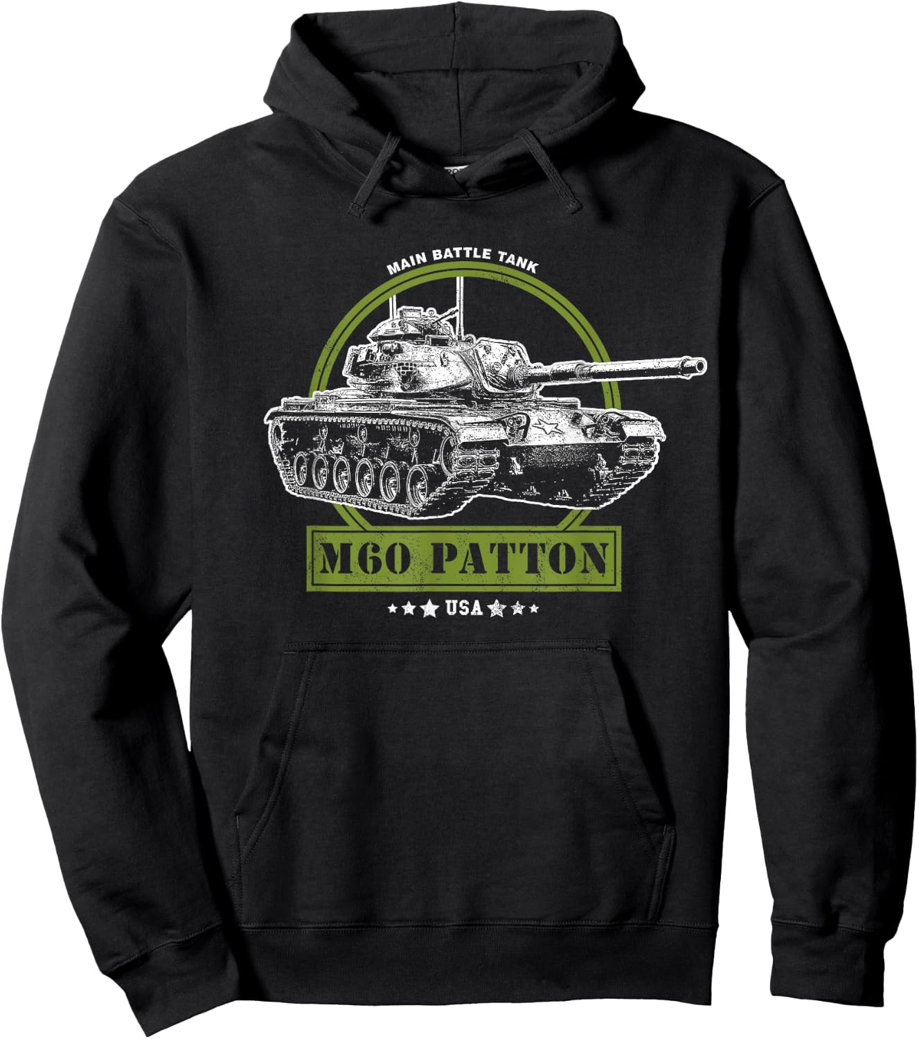 M60 Patton Main Battle Tank Hoodie - Hoodie | Black
