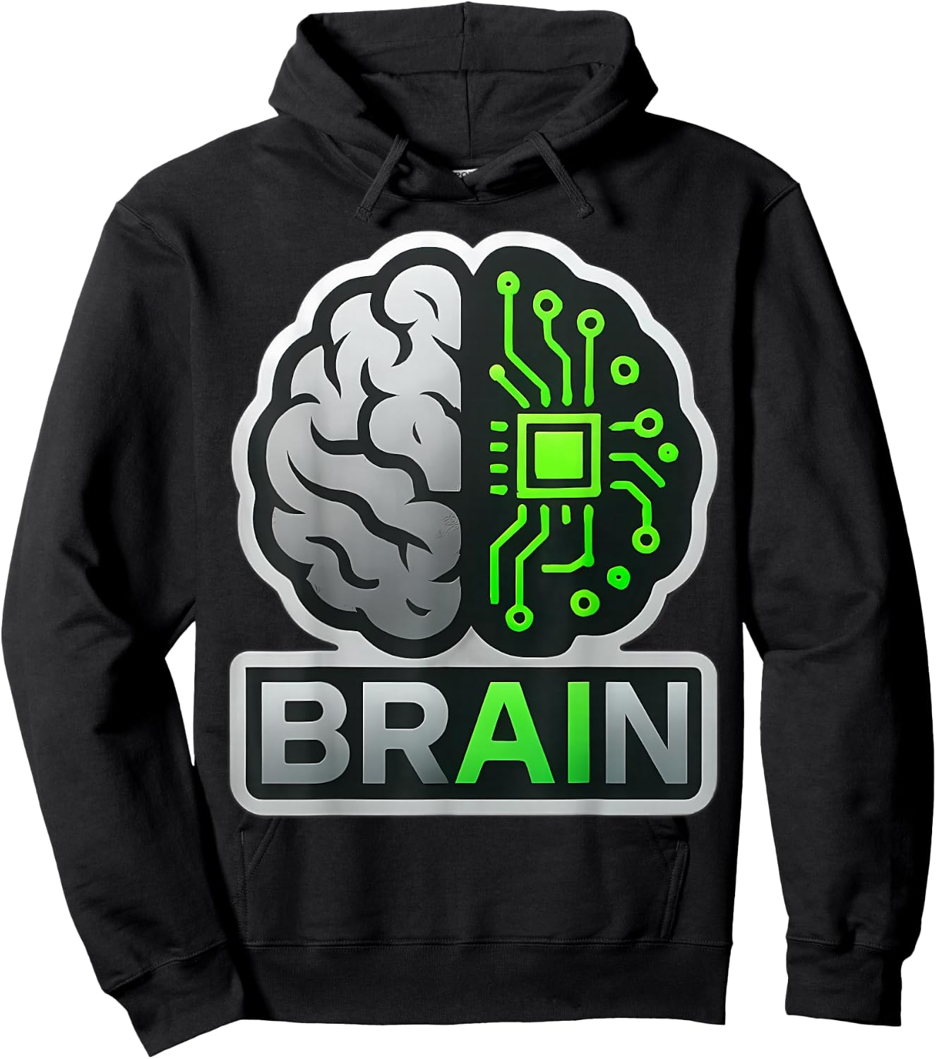AI Brain Artificial Intelligence Engineer Specialist Coder Hoodie - Hoodie | Black