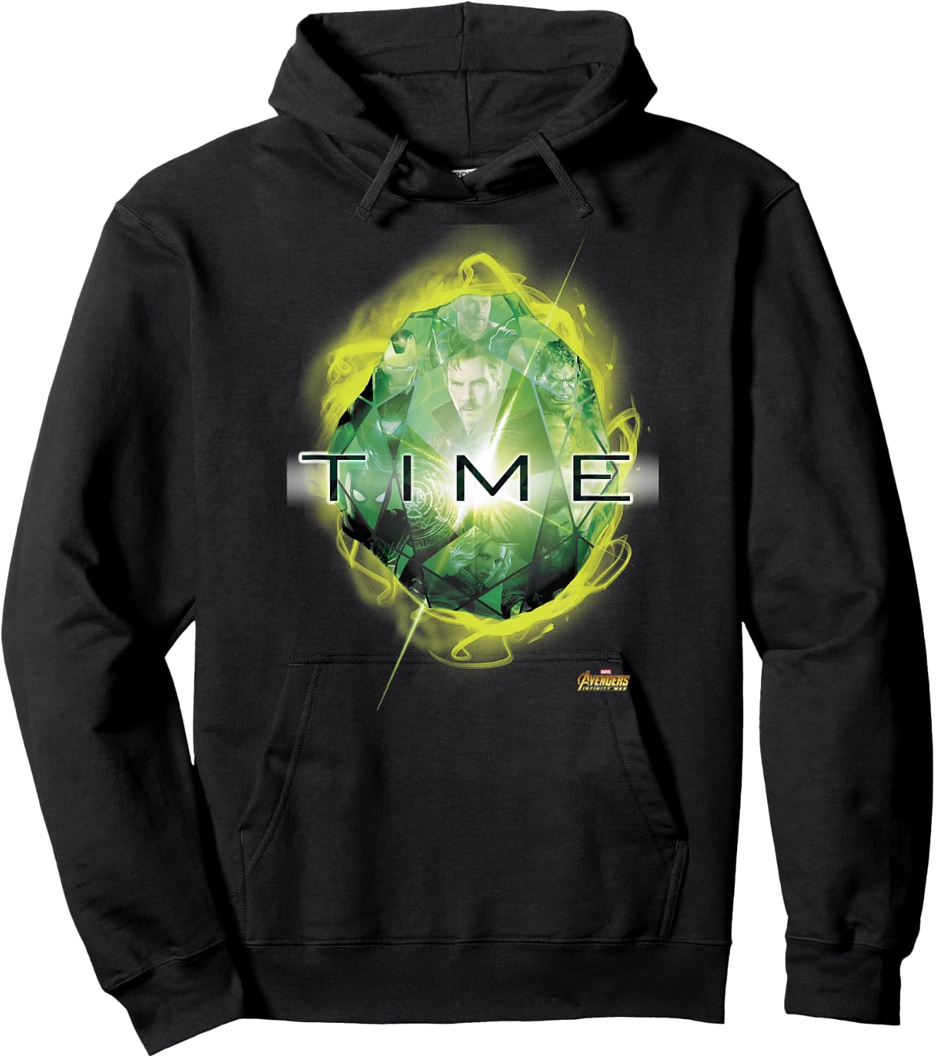 Marvel Infinity War The Green Time Stone Graphic Hoodie - Hoodie | Black