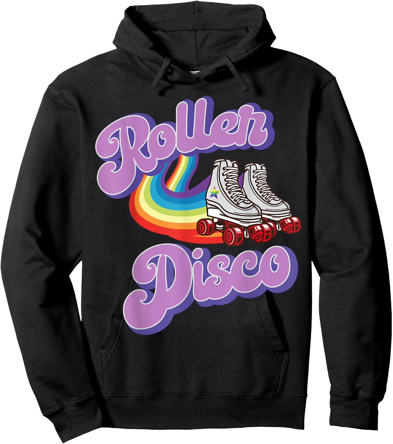 Cool Roller Disco Retro party 70s and 80s Hoodie - Hoodie | Black